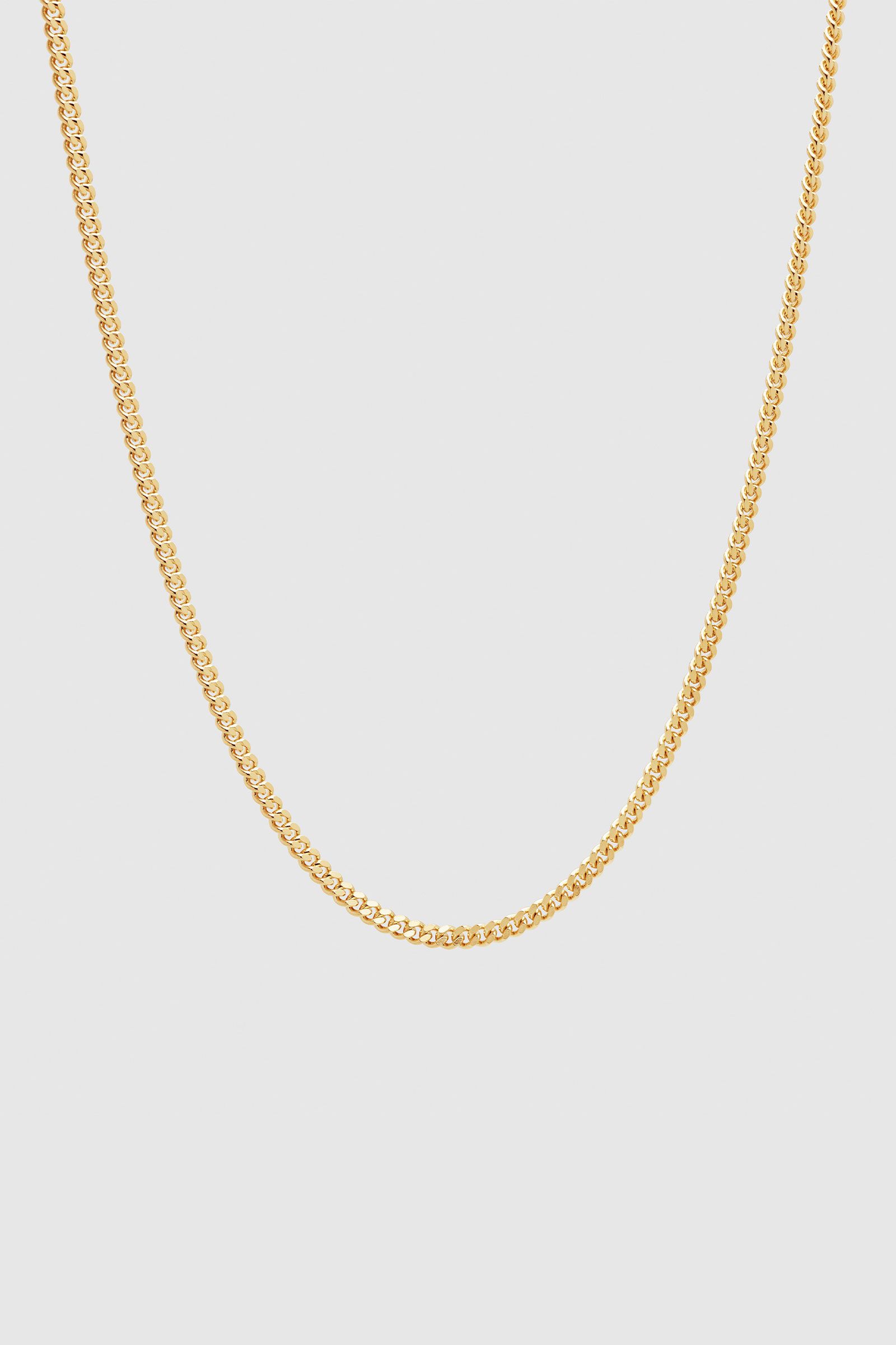 Tom Wood Curb Chain (M) Gold 925 sterling silver/9k gold 