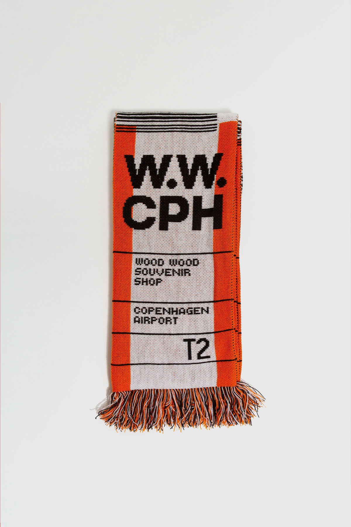 Wood W.W. CPH Football Scarf Orange | WoodWood.com