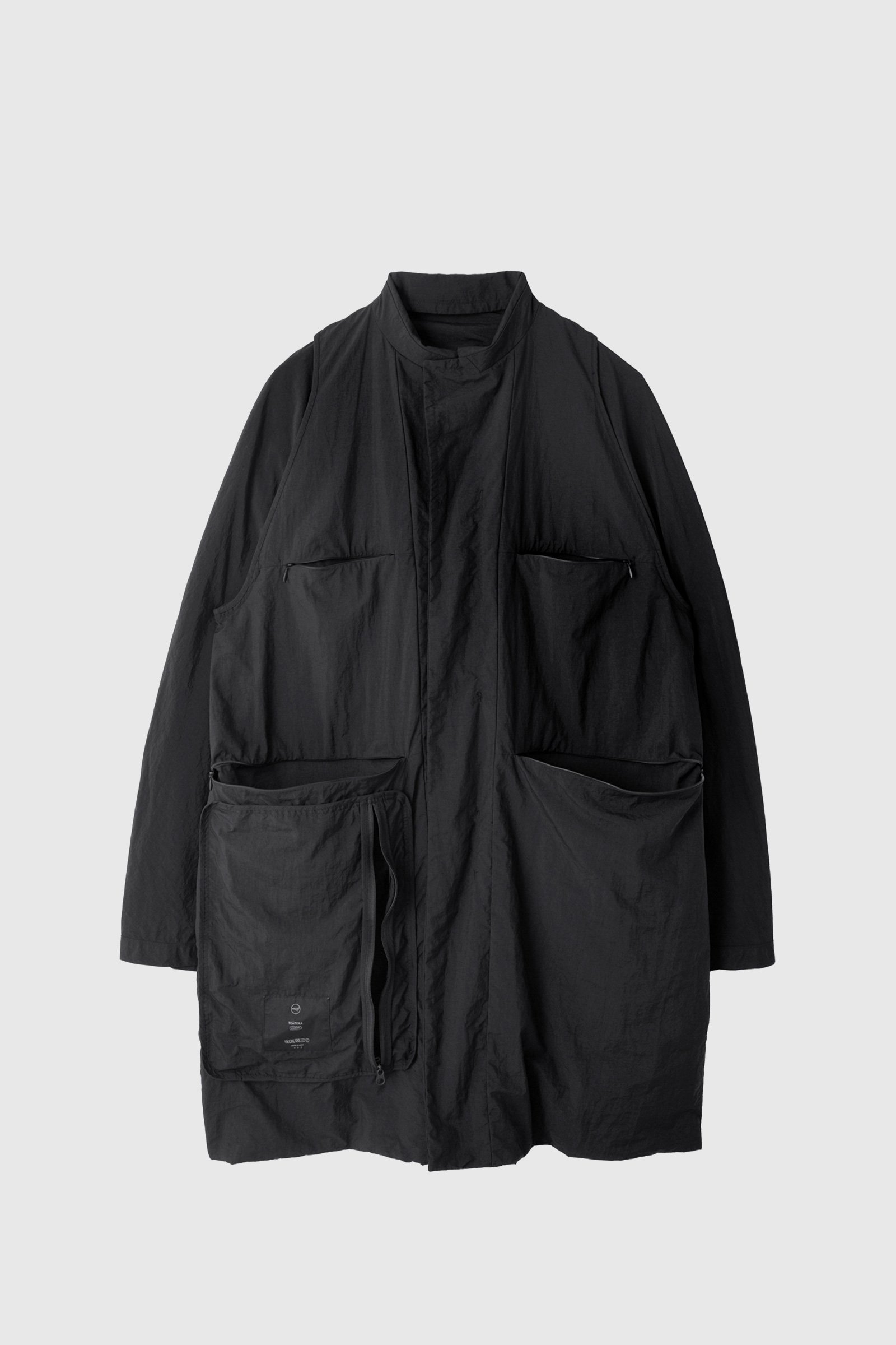 TEATORA Wide Coat - Packable Black | WoodWood.com