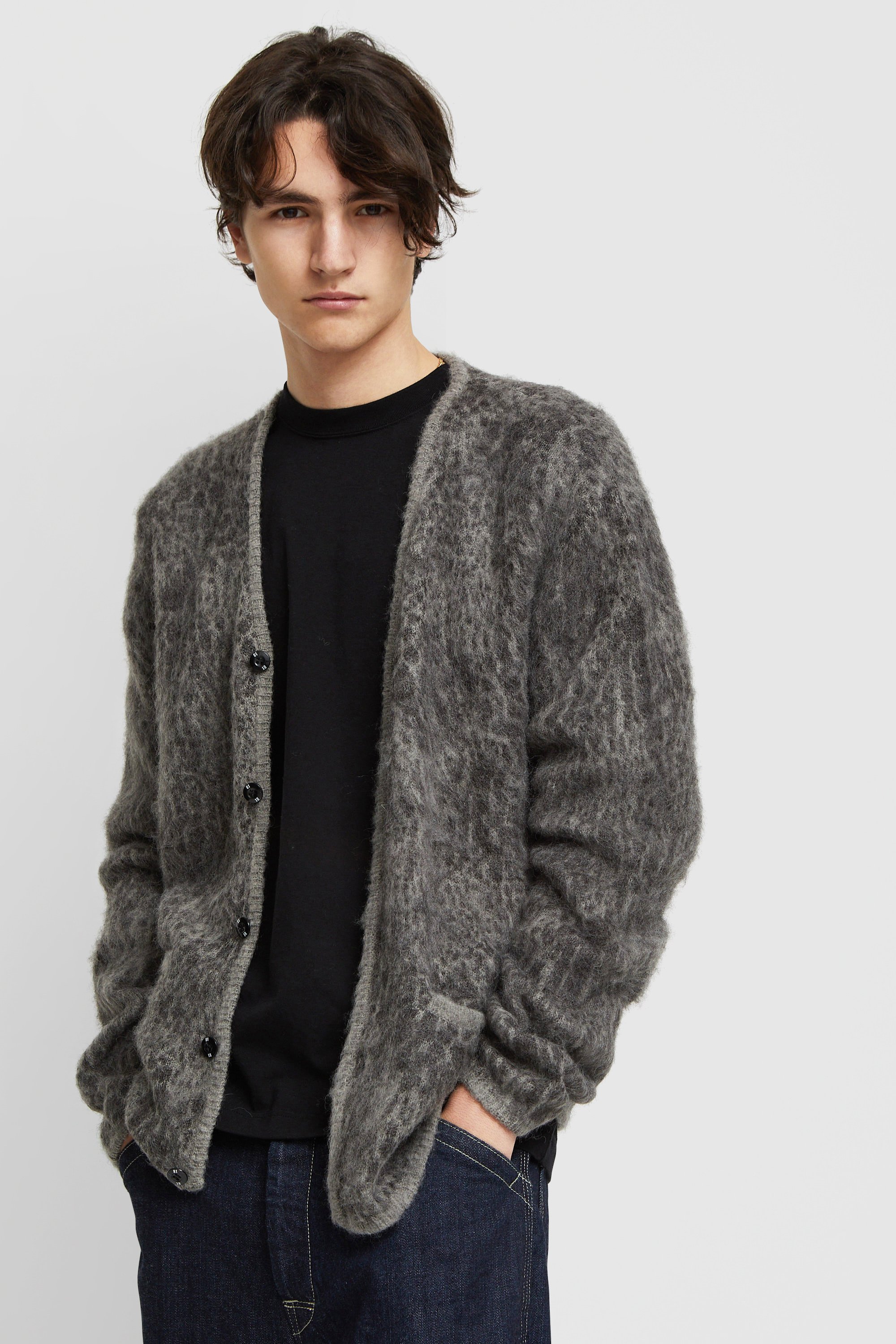 Mohair Cardigan / NA-Knit . LS