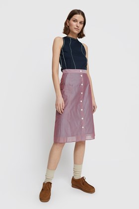 Wood Wood Hazel cotton silk skirt