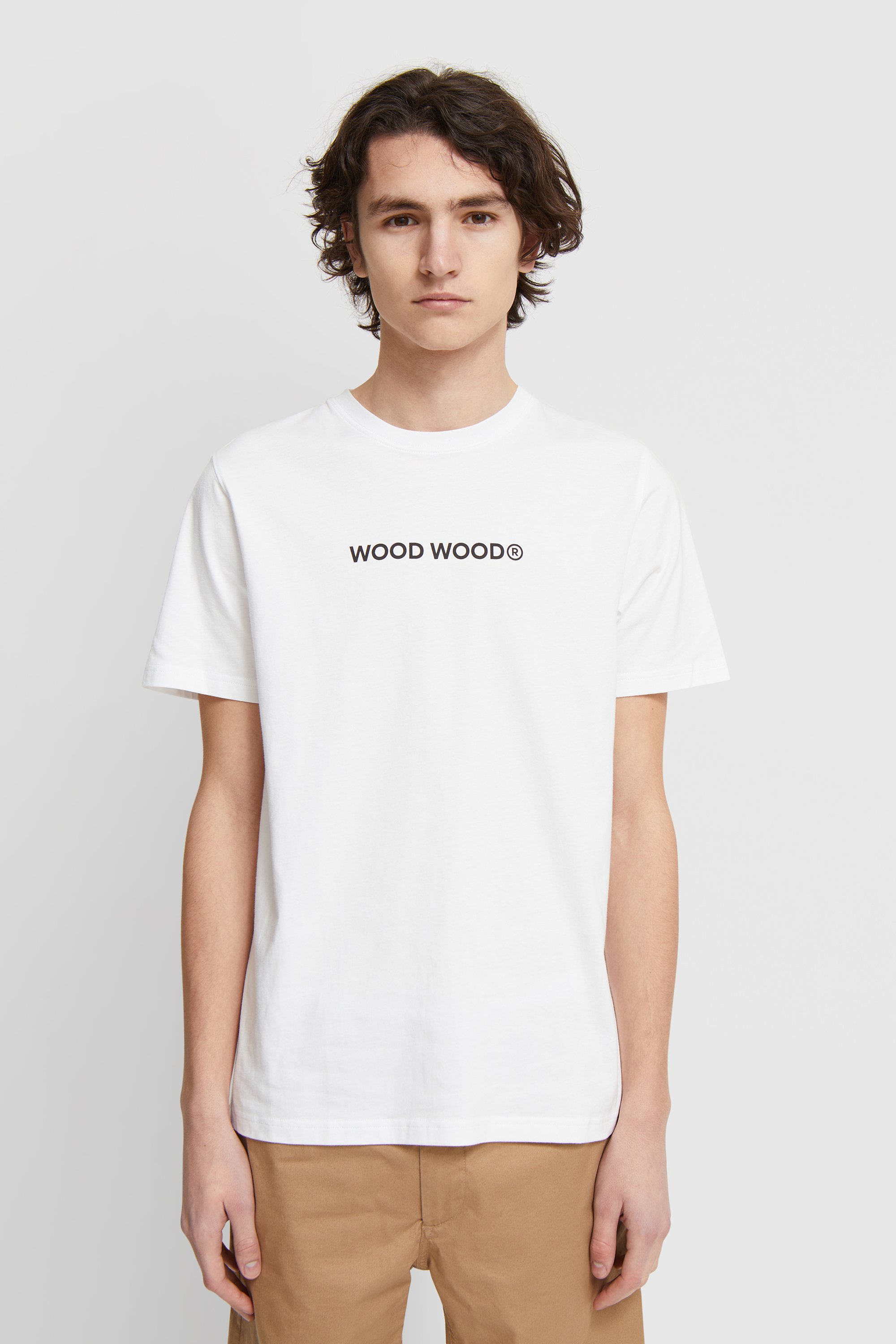 Wood Wood Sami logo T-shirt Bright white | WoodWood.com
