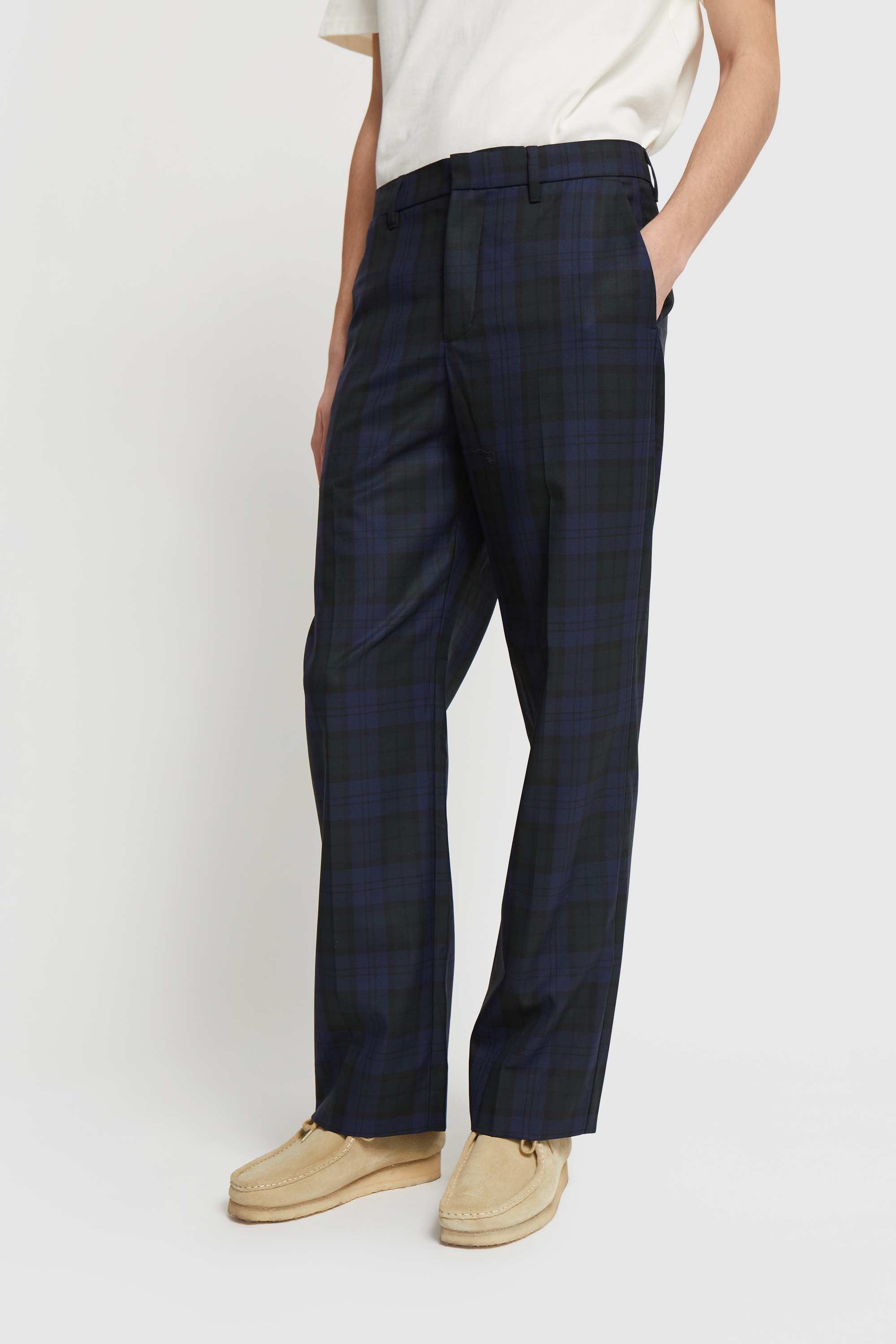 Wood Wood Surrey checked trousers Black Check | WoodWood.com