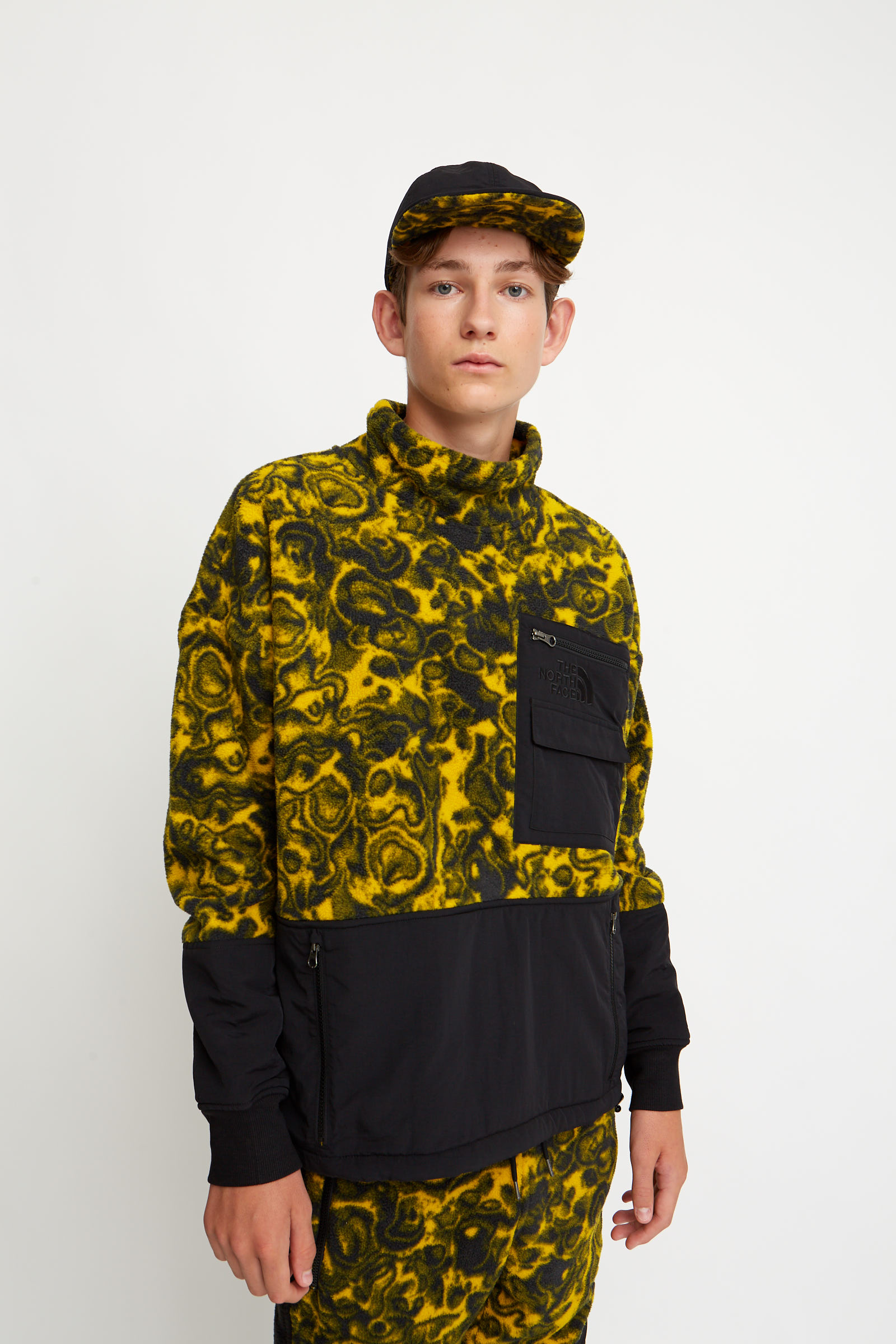 The North Face 94 Rage CL Fleece Pullover Leopard yellow