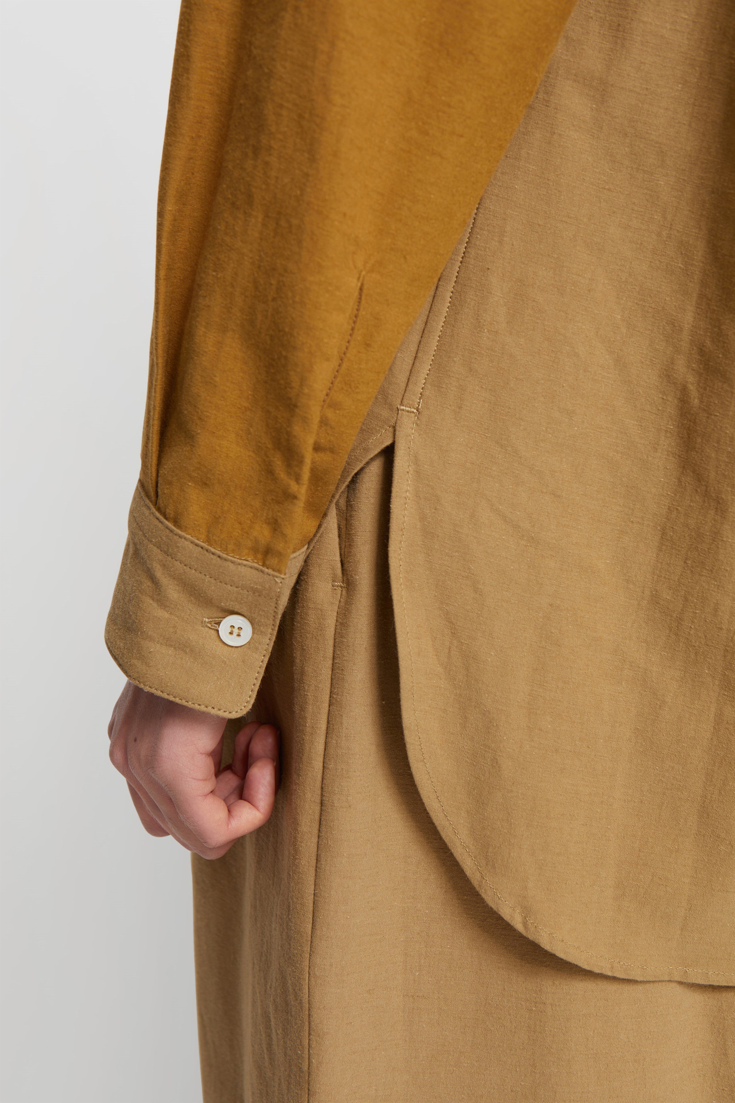 CristaSeya Japanese Cotton & Linen Shirt Light khaki | WoodWood.com