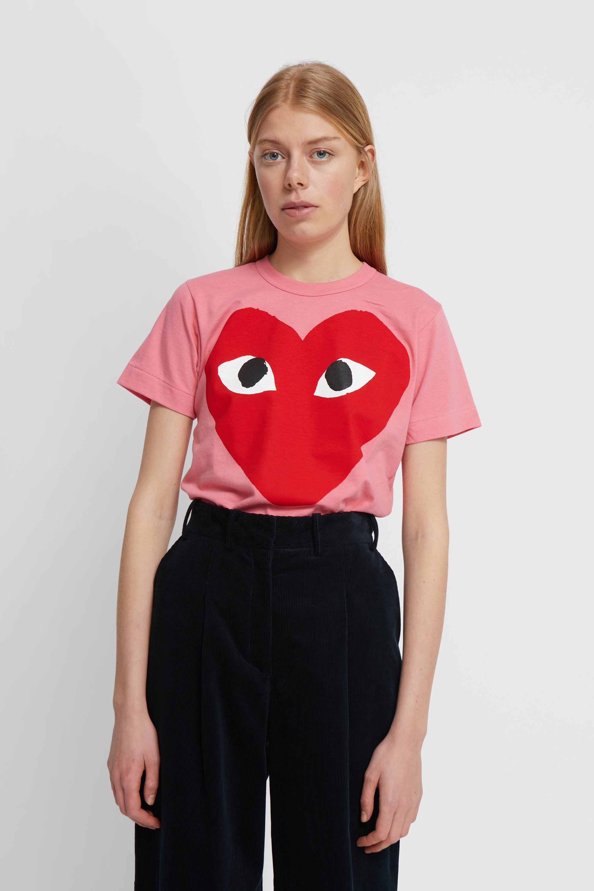 comme des garcons play womens t shirt