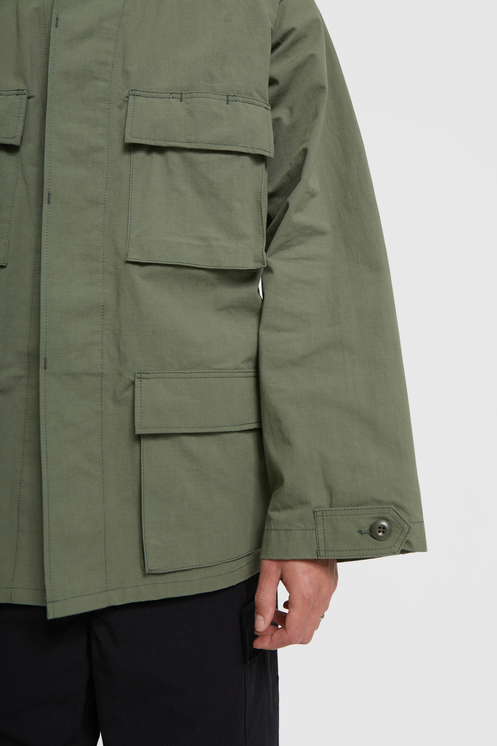 WTAPS WMILL-LS 01 / NYCO. Ripstop Olive drab | WoodWood.com