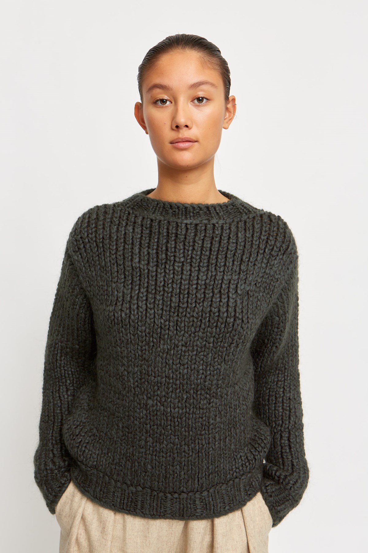 Download Wood Wood - Mock Neck Ripped Sweater