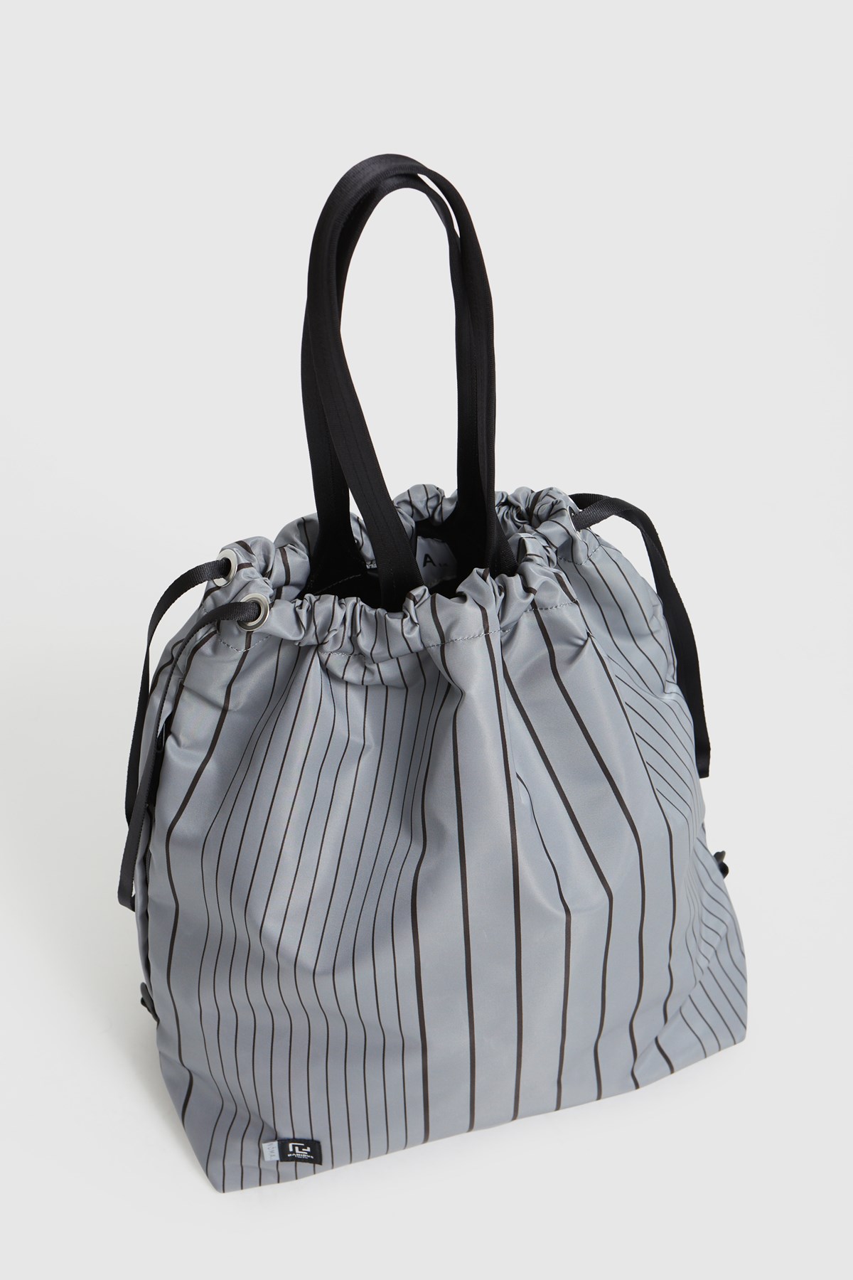 NOMA t.d. Tote Backpack Gray - Black Stripe | WoodWood.com