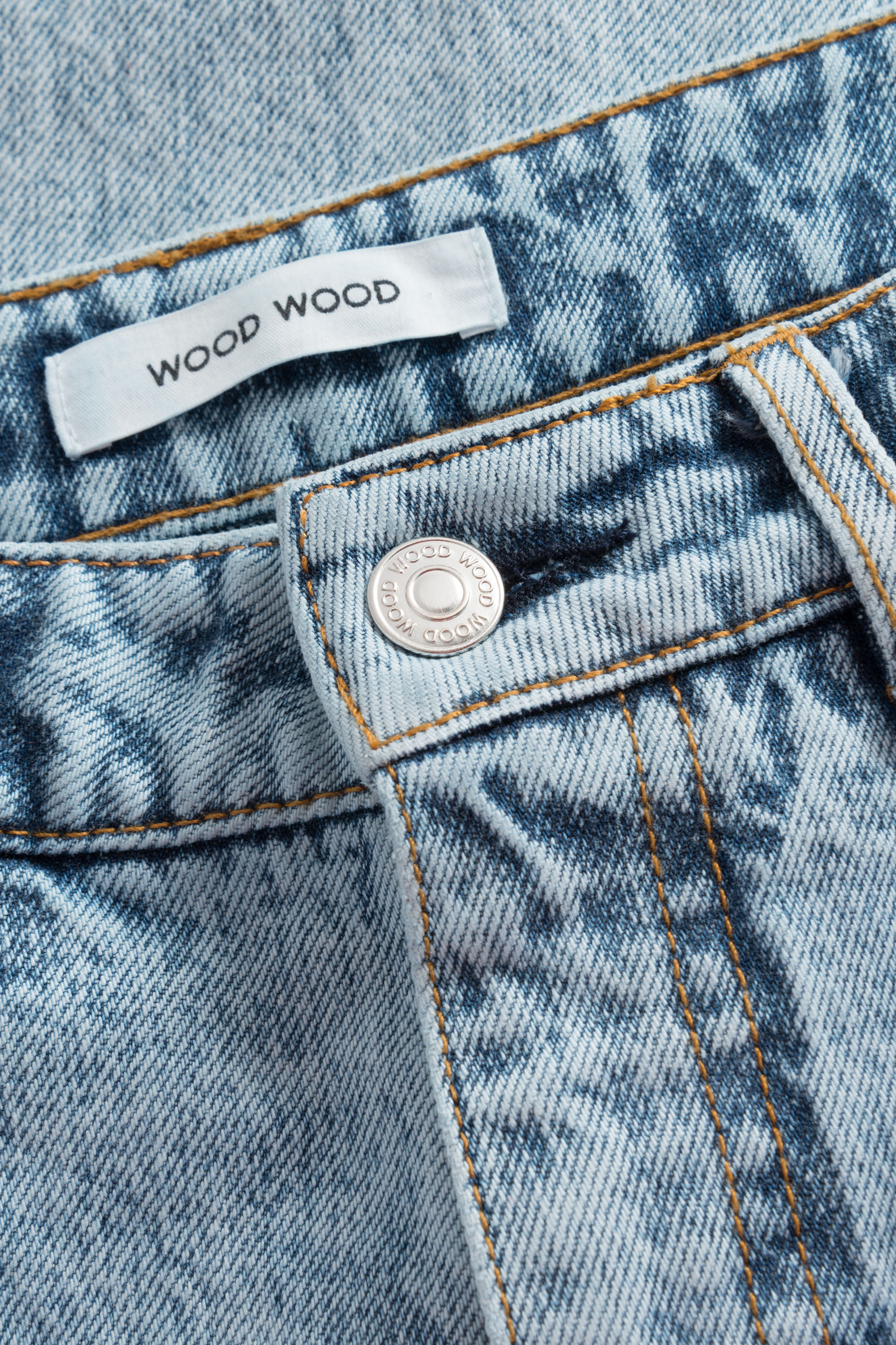 Wood Wood ウッドウッド Ilo jeans  クロップドデニムパンツ