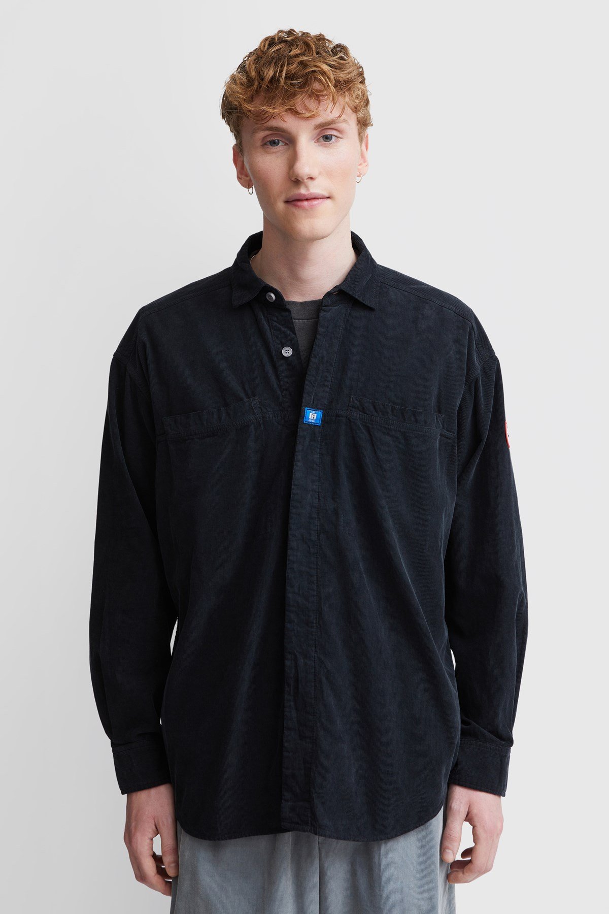 Cav Empt Overdye Cord Design Big Shirt Black | WoodWood.com