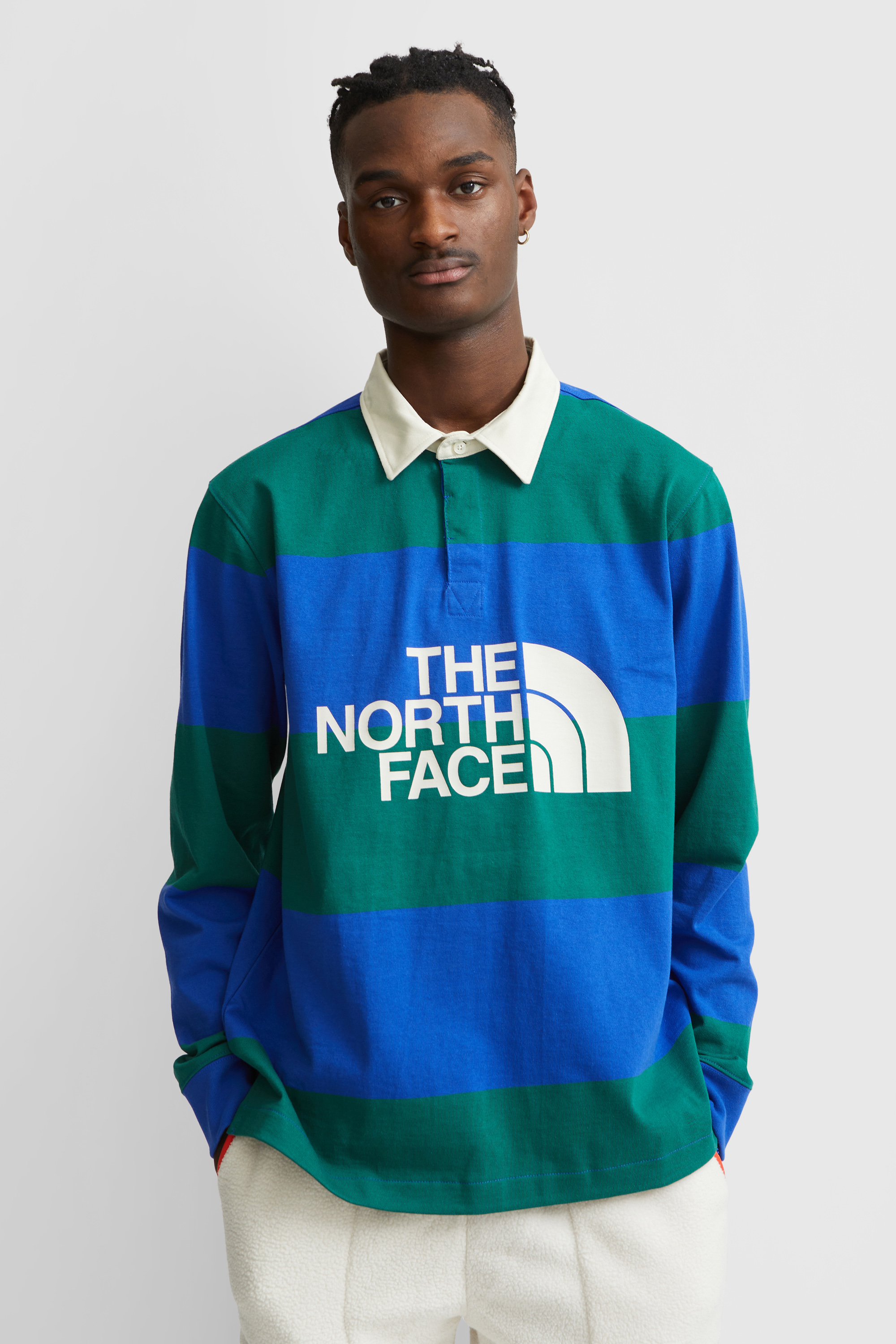 Grillig heel Ga terug The North Face M Color Block Rugby Polo Evergreen/blue | WoodWood.com