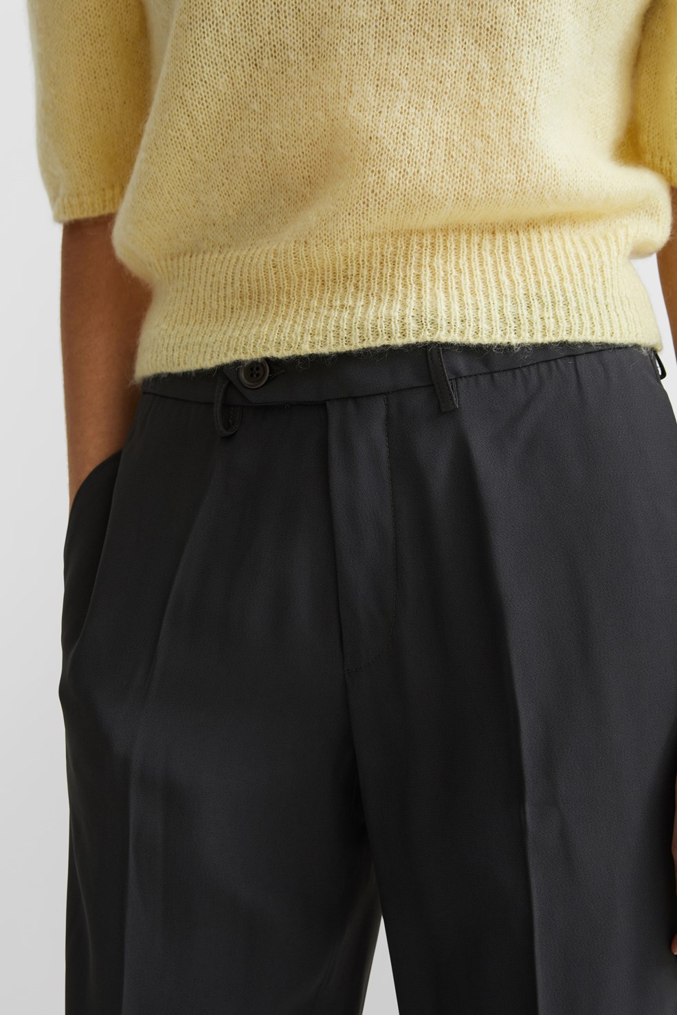 PRISCAVera Low Rise Suit Trousers Charcoal | WoodWood.com
