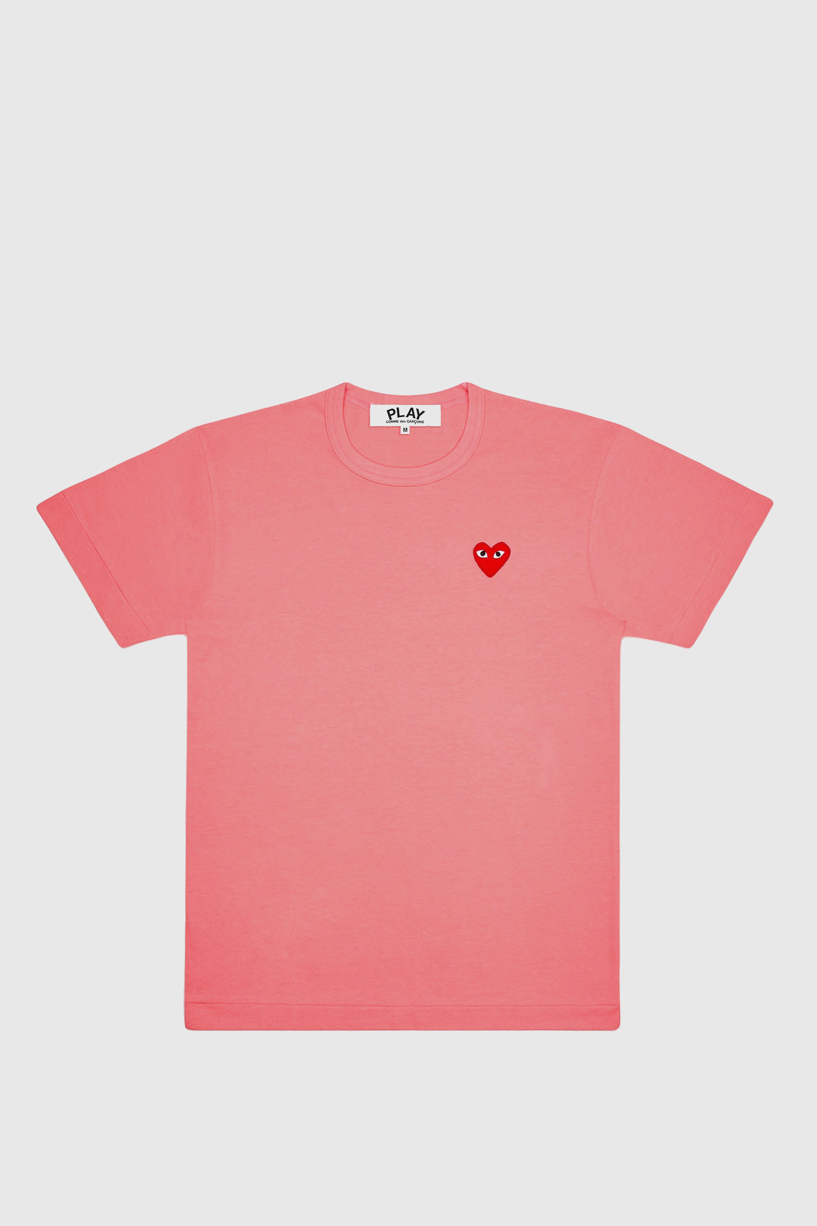 Comme Garçons PLAY Women Play Red Heart T-shirt Pink |