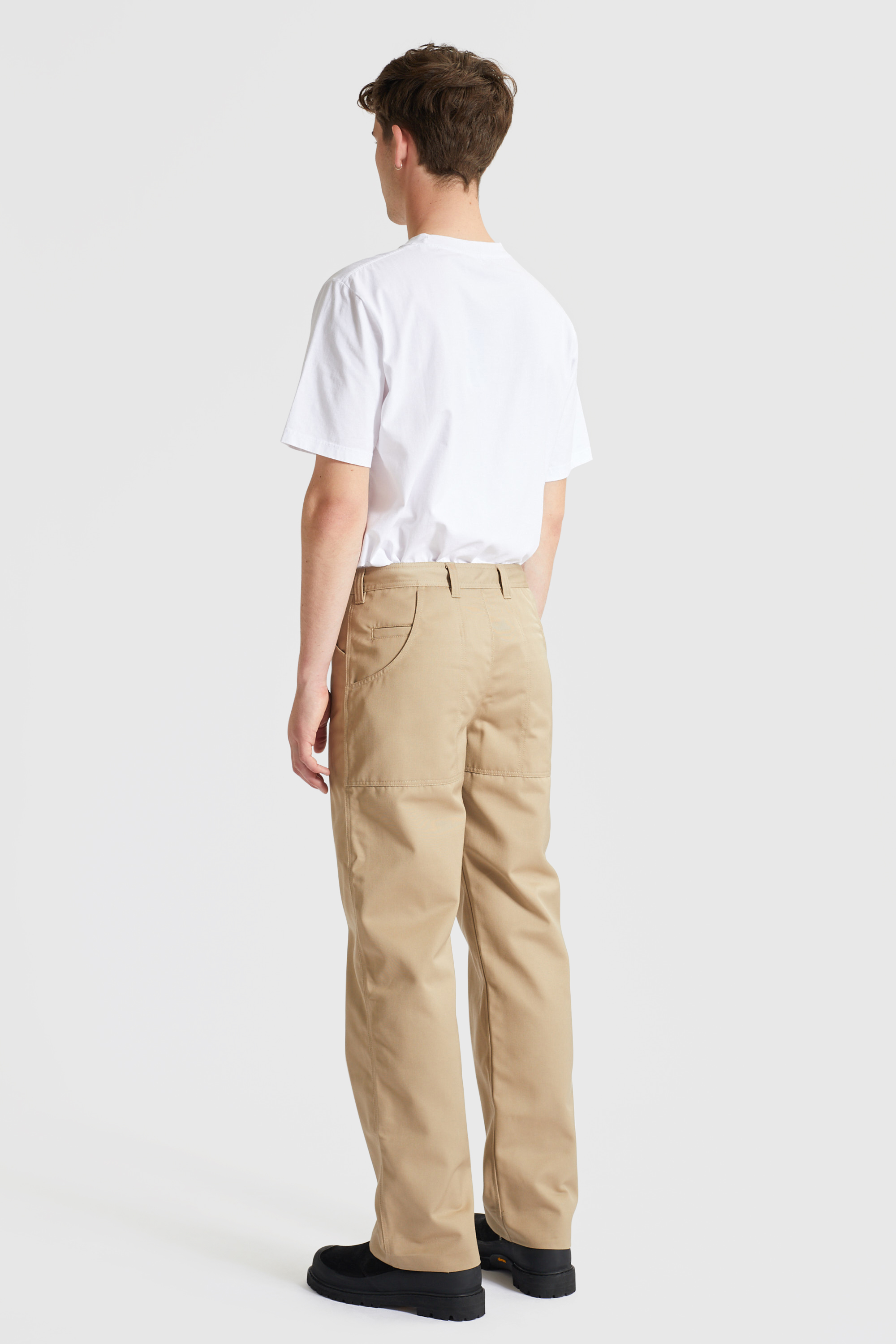 34 Heritage Mens Charisma Relaxed Straight Chino In Khaki Twill