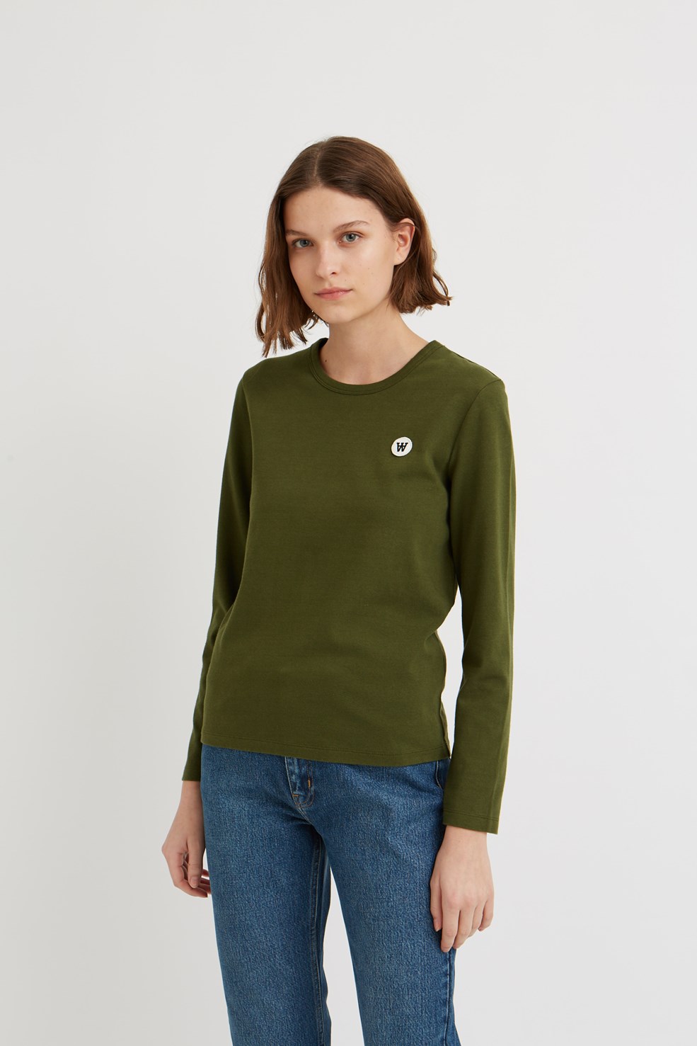 Double A by Wood Wood Moa long sleeve Army green | WoodWood.com