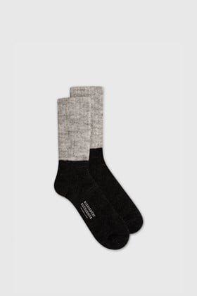 NISHIGUCHI KUTSUSHITA Mohair Wool Pile Socks