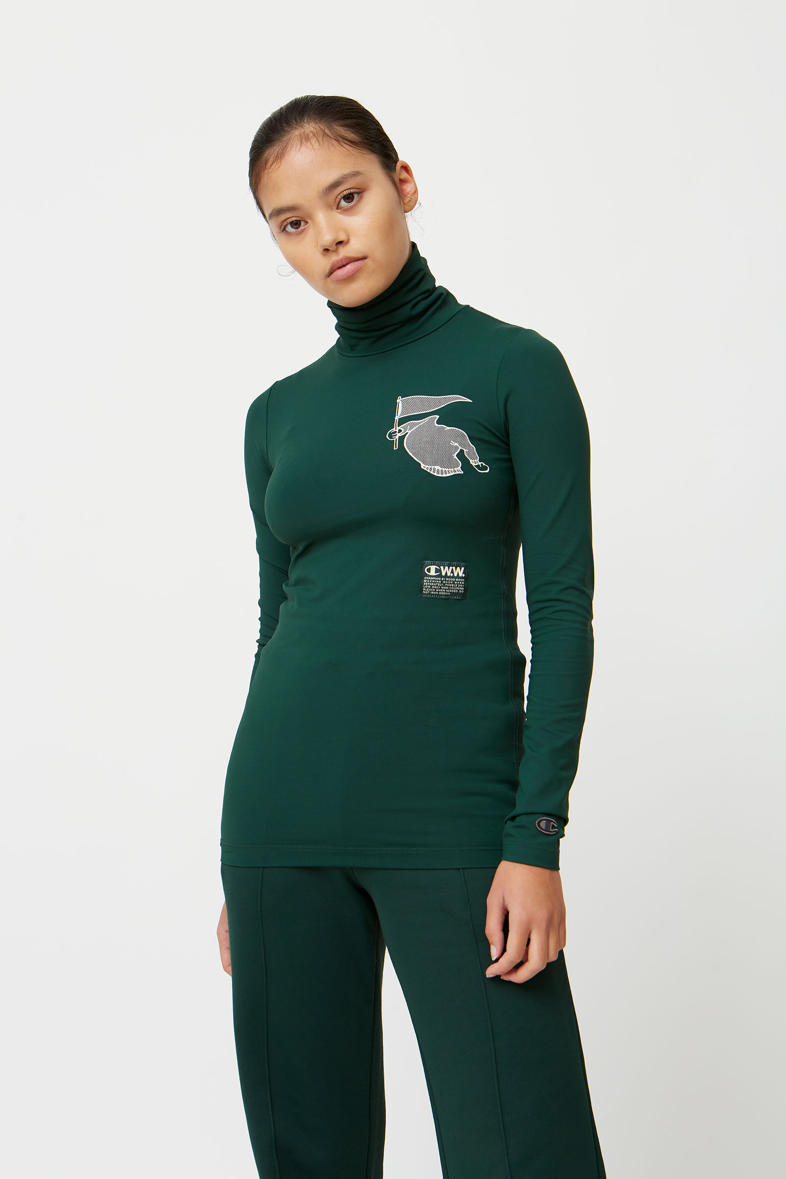 Champion by Wood Wood Elissa Turtle Top Green (GS542) | WoodWood.com