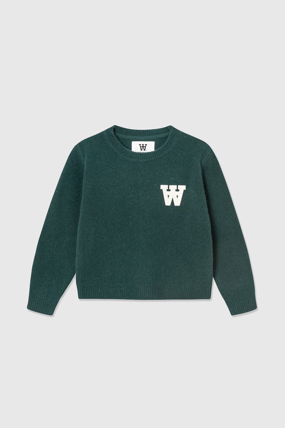 Double A by Wood Wood Ben lambswool kids jumper Forest green | WoodWood.com