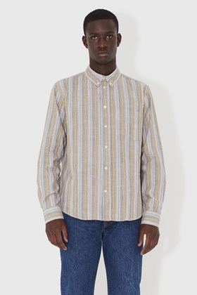 Wood Wood Andrew ombre stripe shirt