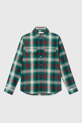 Wood Wood Avenir gradient flannel shirt