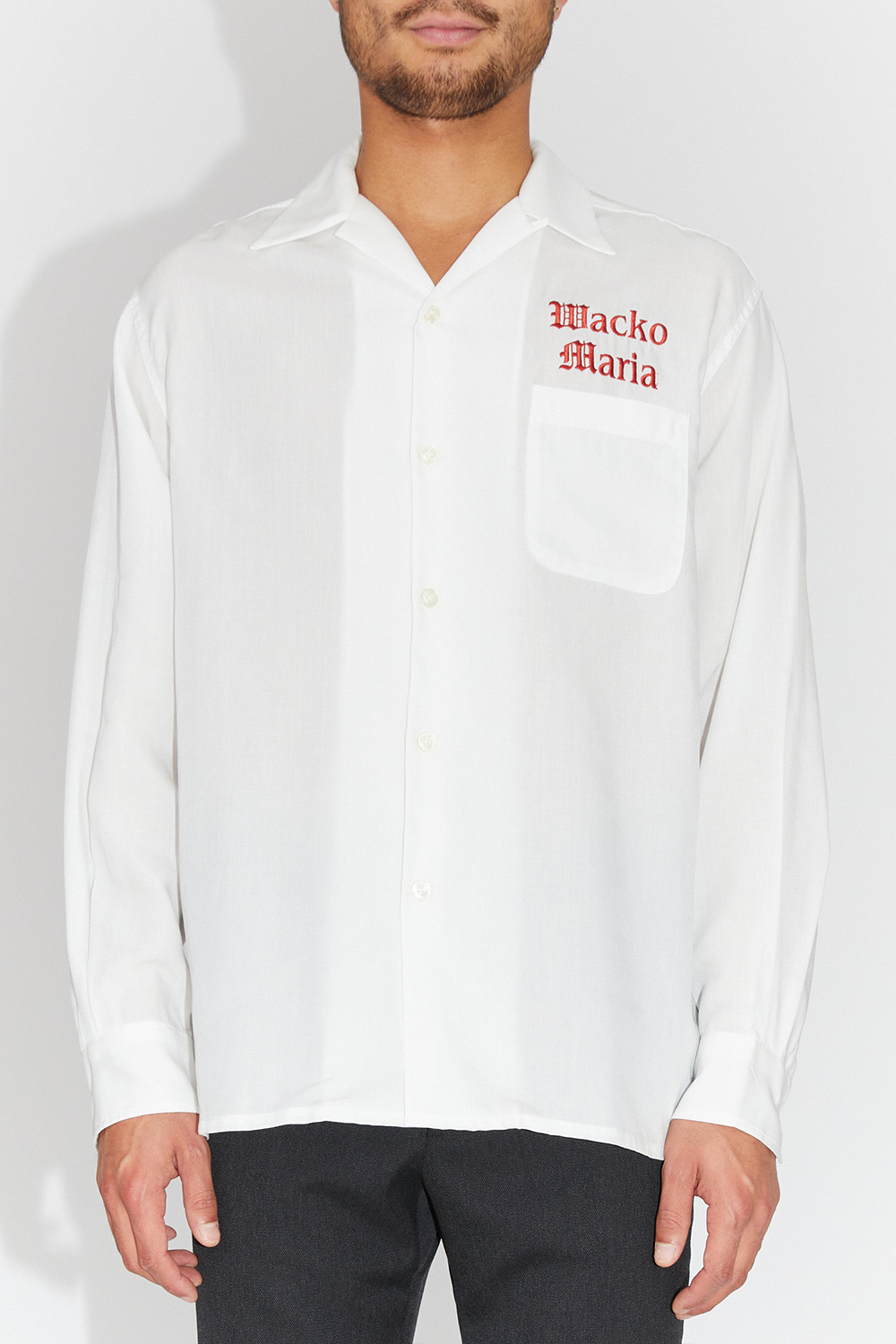 WACKO MARIA 50's Shirt L/S White | WoodWood.com
