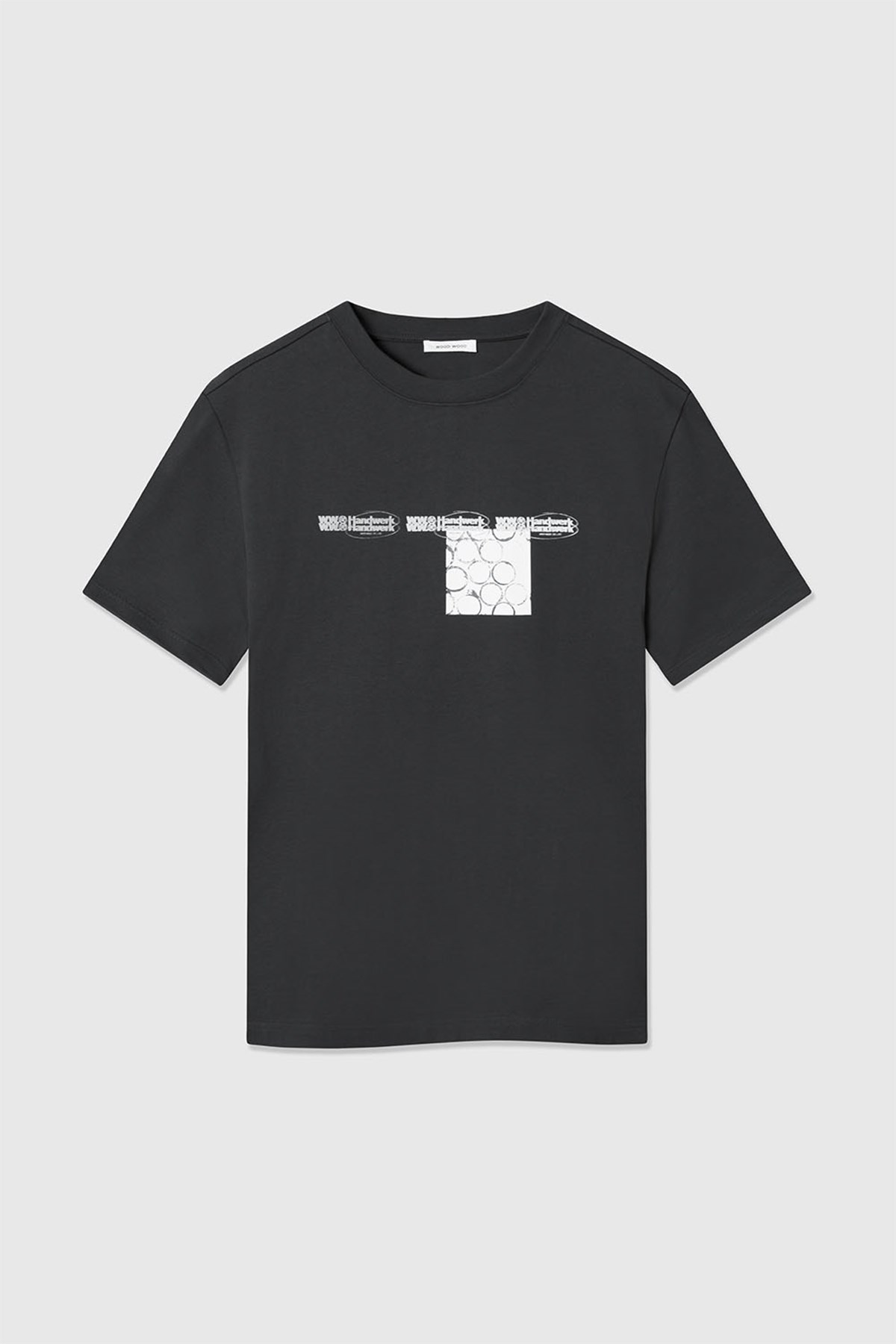 Wood Wood Haider texture T-shirt Anthracite | WoodWood.com