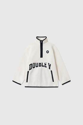 Double A by Wood Wood Don zip fleece junior sweatshirt