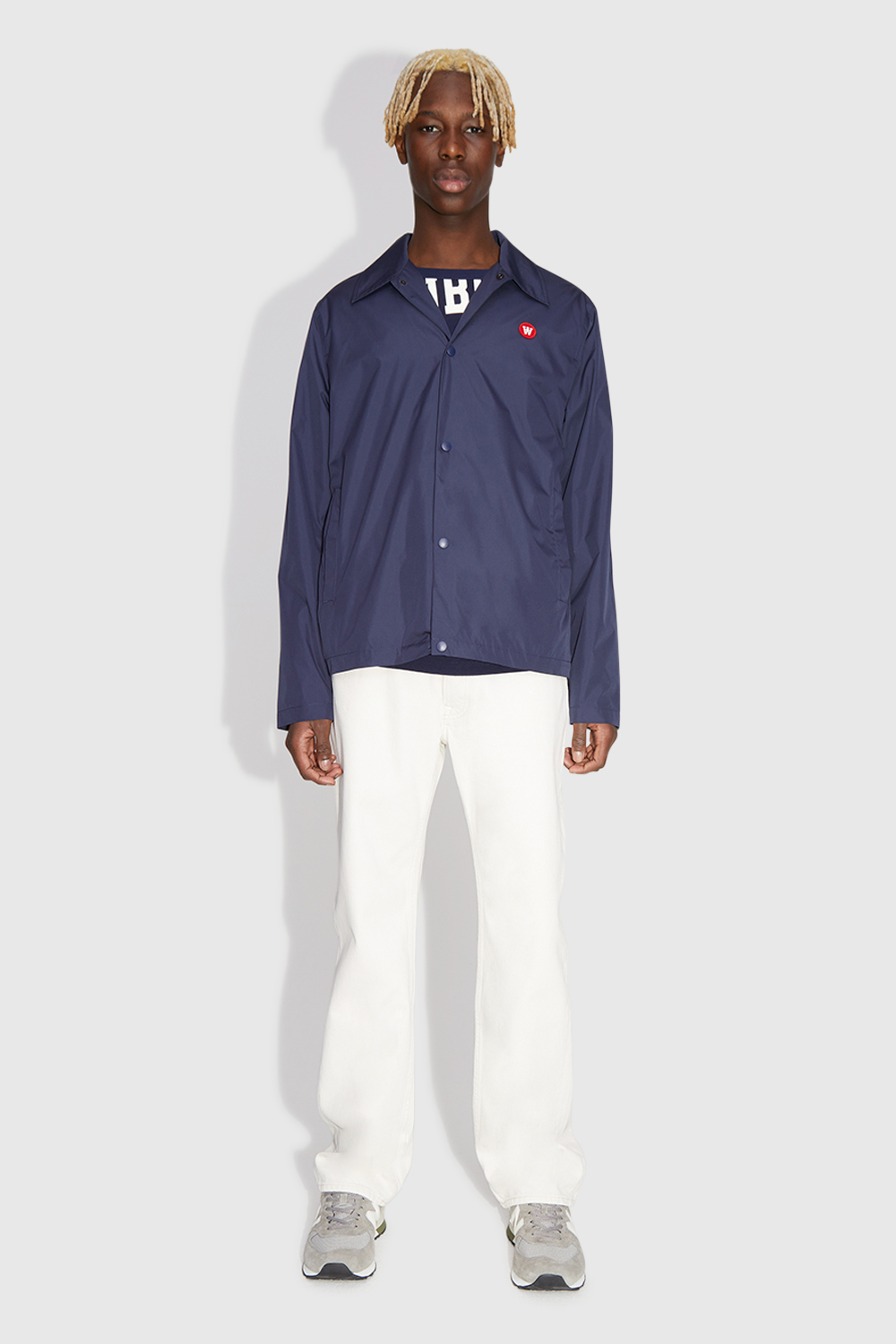 Double A by Wood Wood Ali coach jacket Navy 