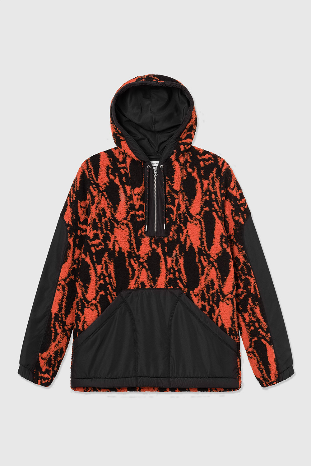 Palmer swirl print fleece hoodie