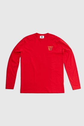 Double A by Wood Wood Mel stacked logo long sleeve