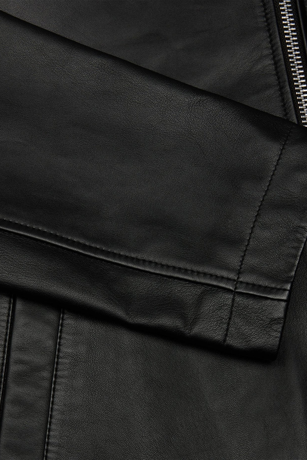 Sunflower Short Leather Jacket Black | WoodWood.com