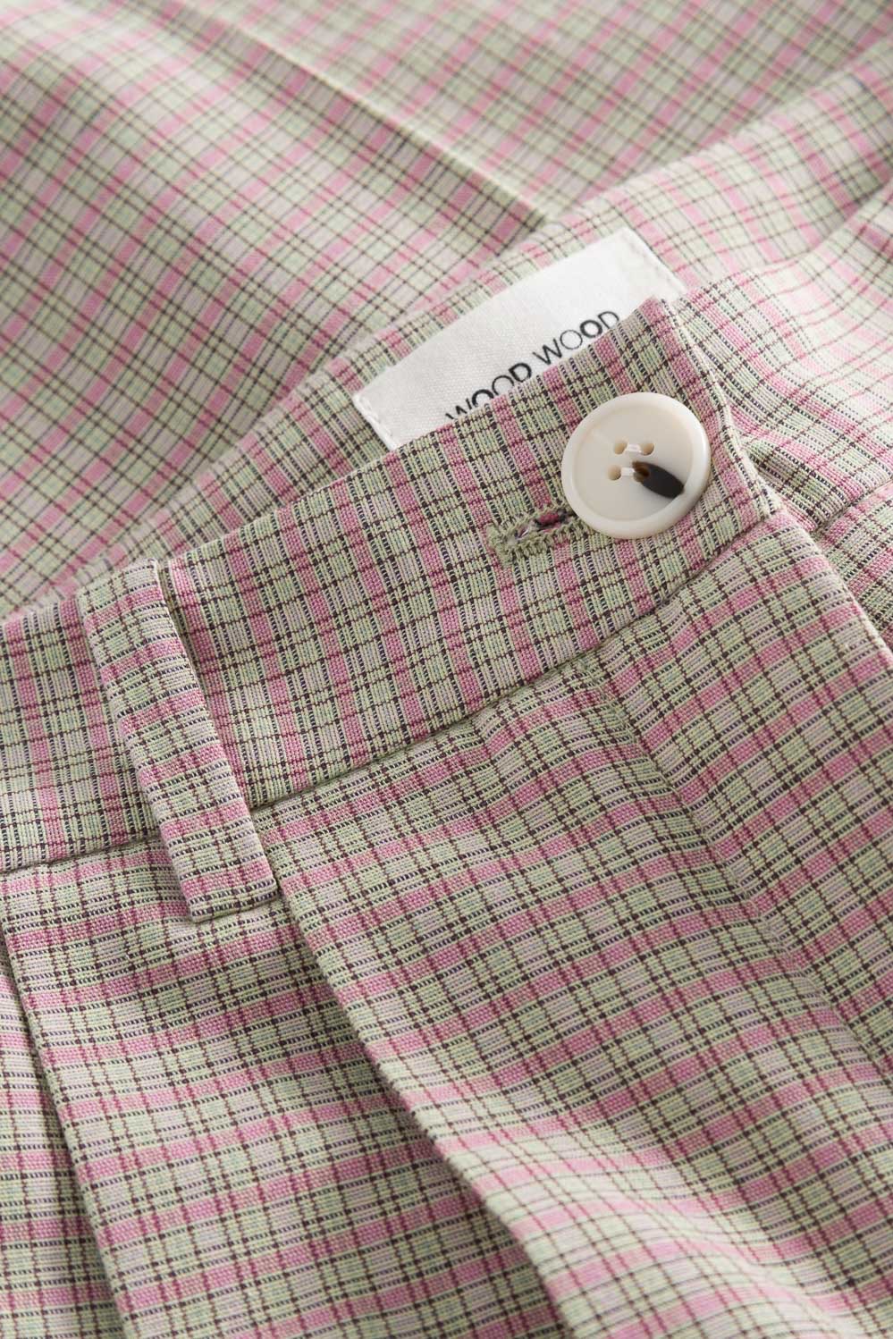 Wood Wood Sunna trousers Green check | WoodWood.com