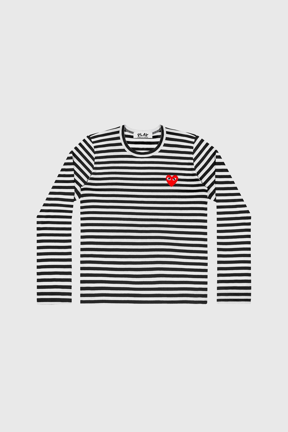 skæg overvældende læber Comme des Garçons PLAY Mens Long Sleeve Striped T-shirt Black | WoodWood.com