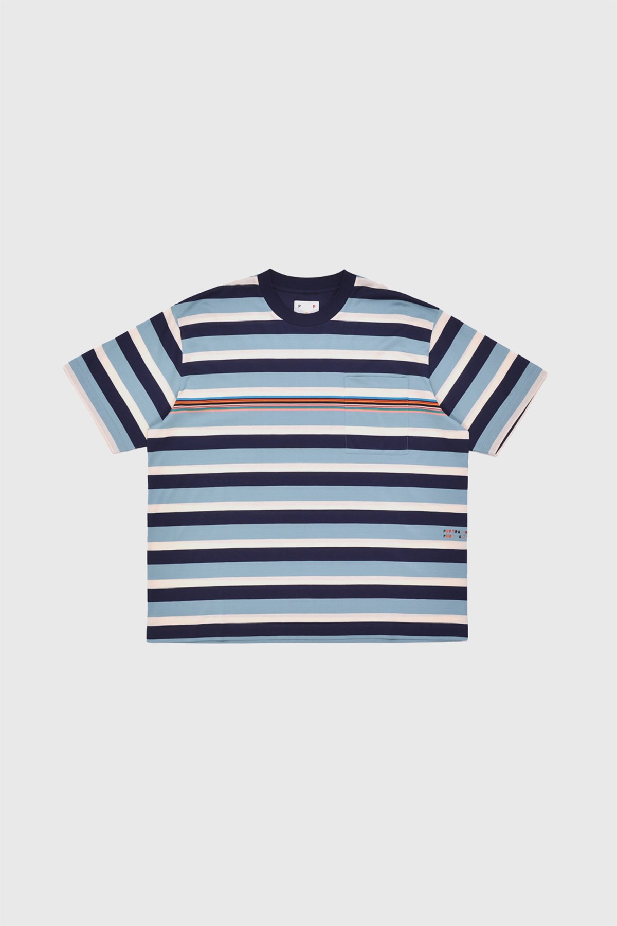 Pop Trading Company Paul Smith Stripe T-Shirt Stripe | WoodWood.com