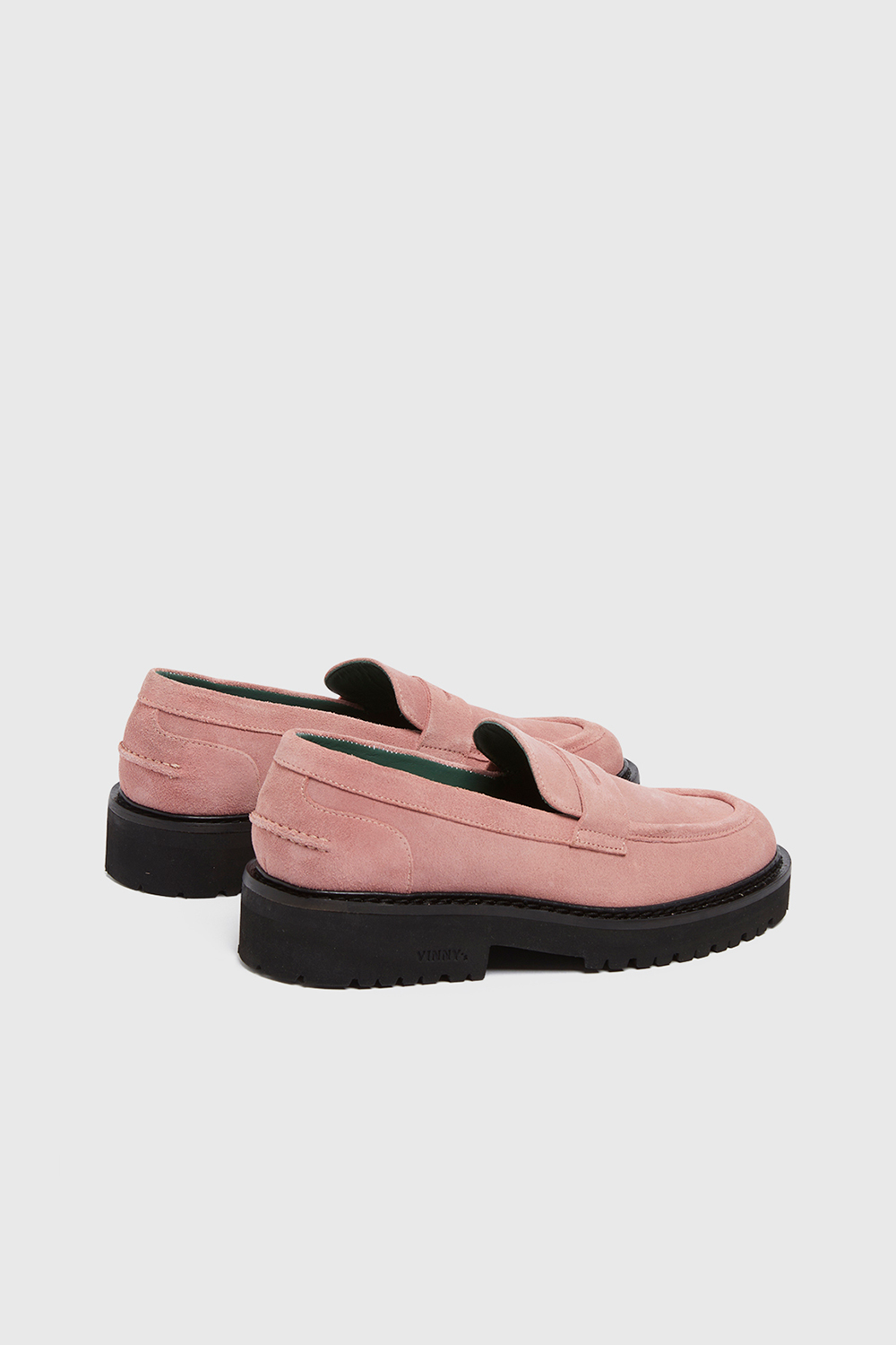 Vinny's Wood Wood x Richee Penny Loafer Pink suede | WoodWood.com