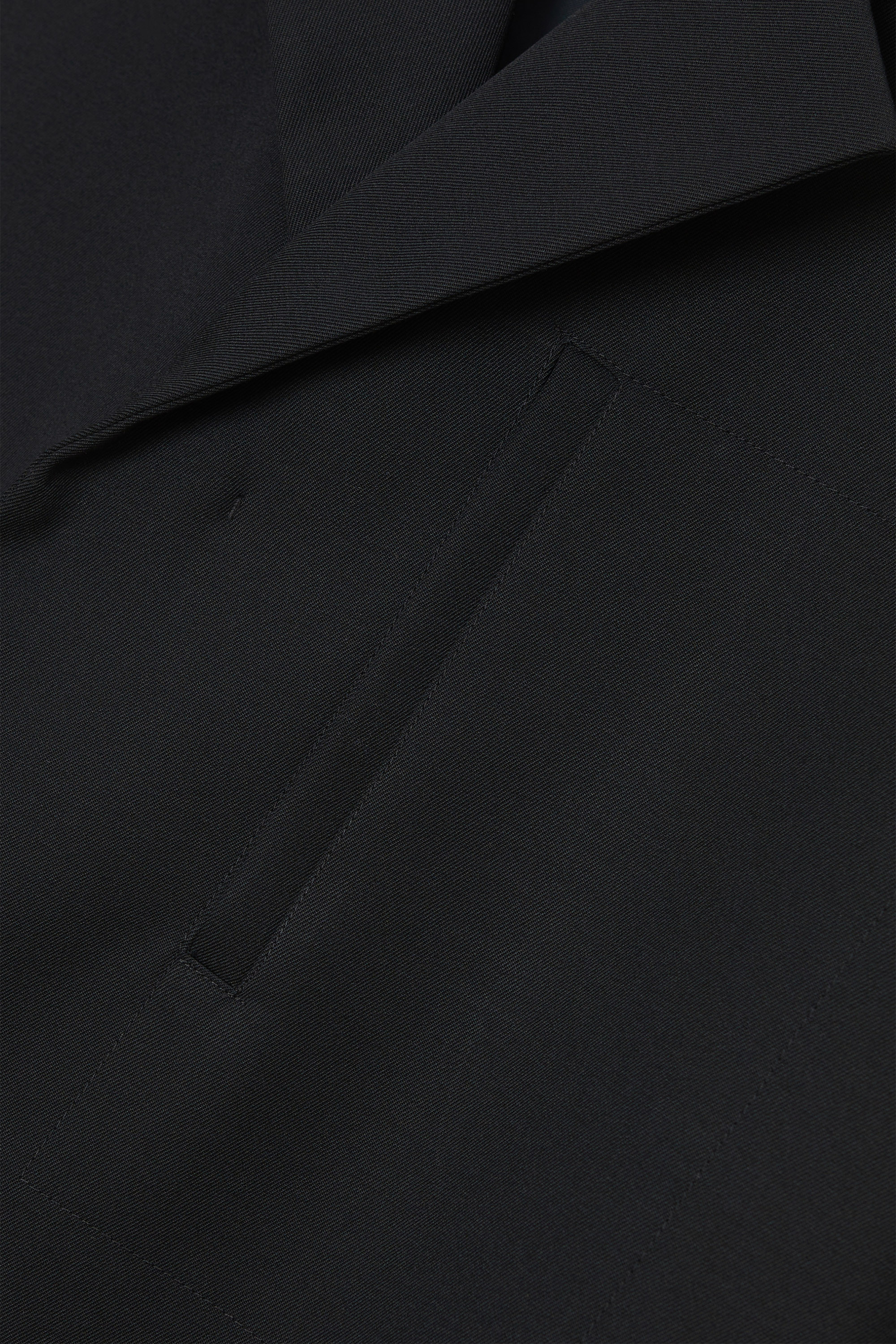 Jil Sander Sharp Wool Gabardine Coat Black | WoodWood.com