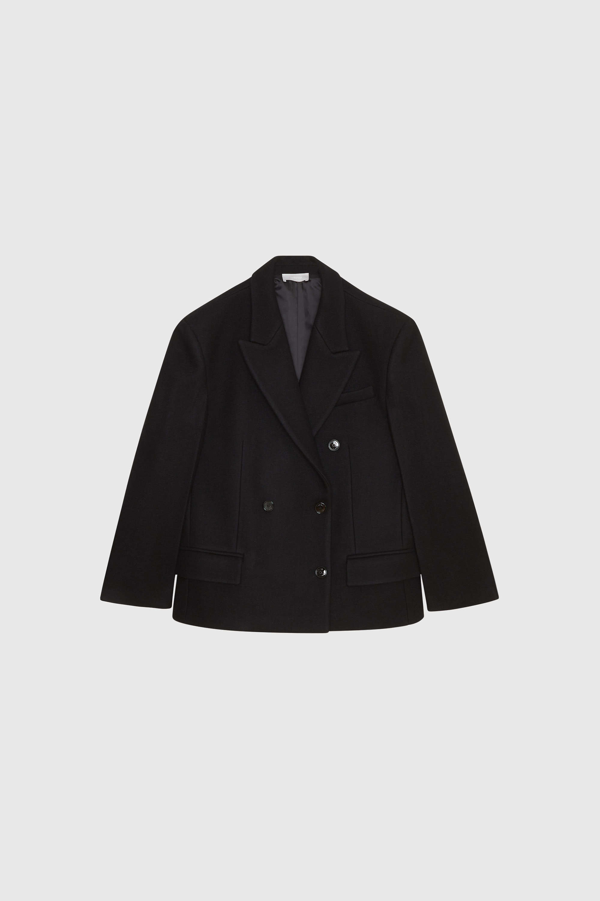 SYSTEM Cropped Double Jacket Black | WoodWood.com