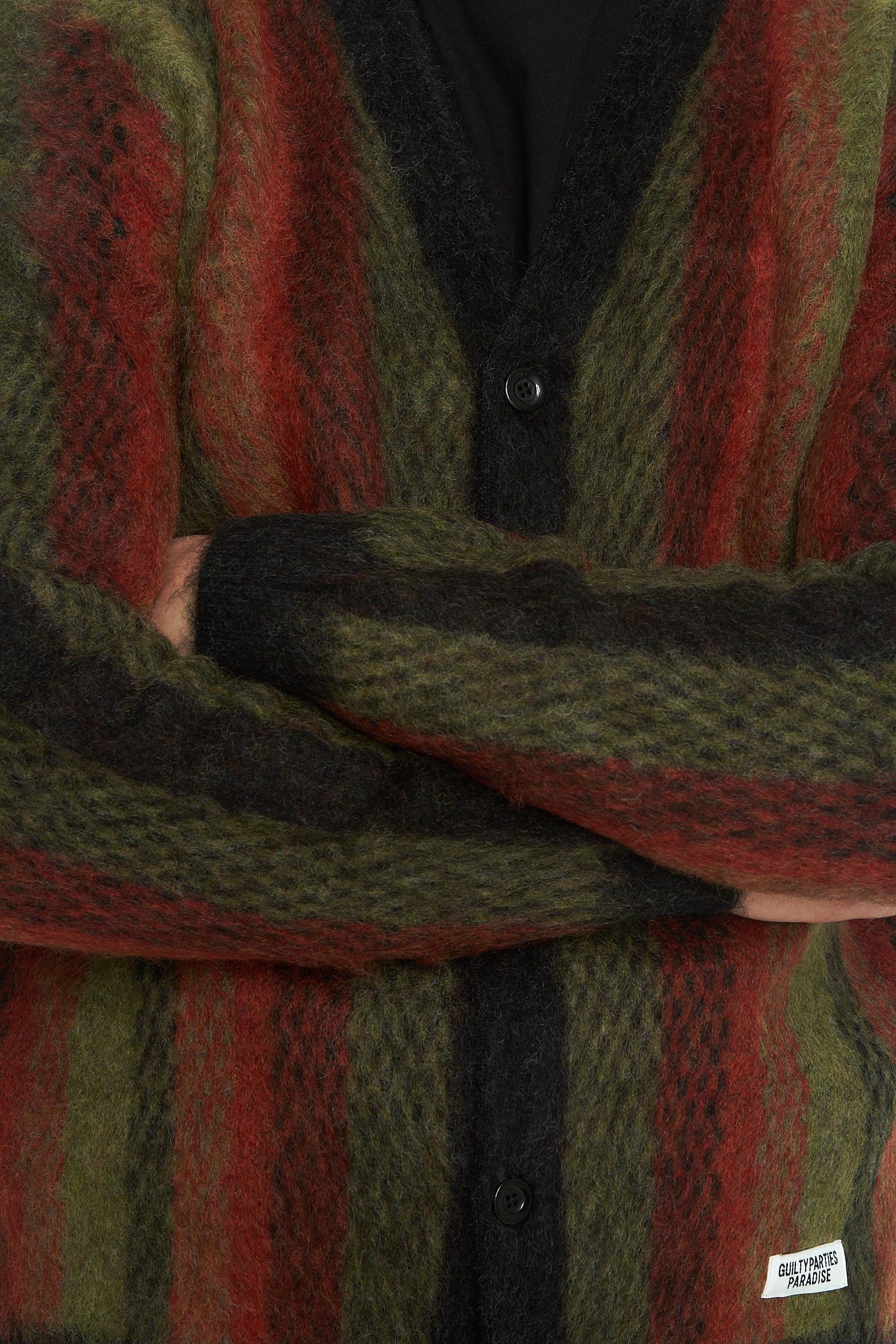 Striped Mohair Cardigan