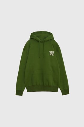 Double A by Wood Wood Cass AA Moss Embroidery hoodie