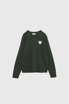 Double A by Wood Wood Tay AA CS patch lambswool jumper