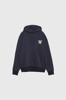 Double A by Wood Wood Cass AA Moss Embroidery hoodie