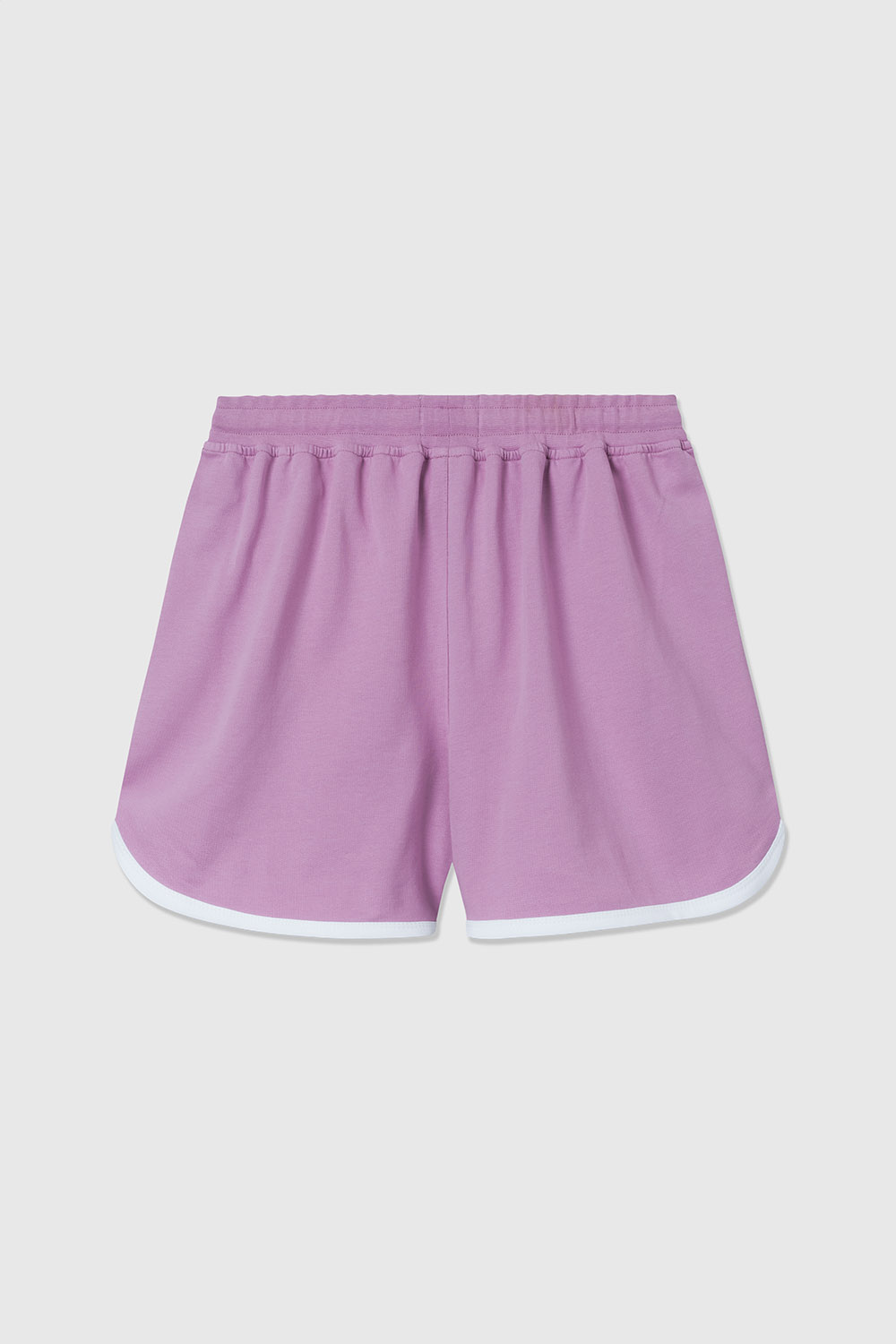 Double A by Wood Wood Tia stacked logo retro shorts Rosy lavender ...