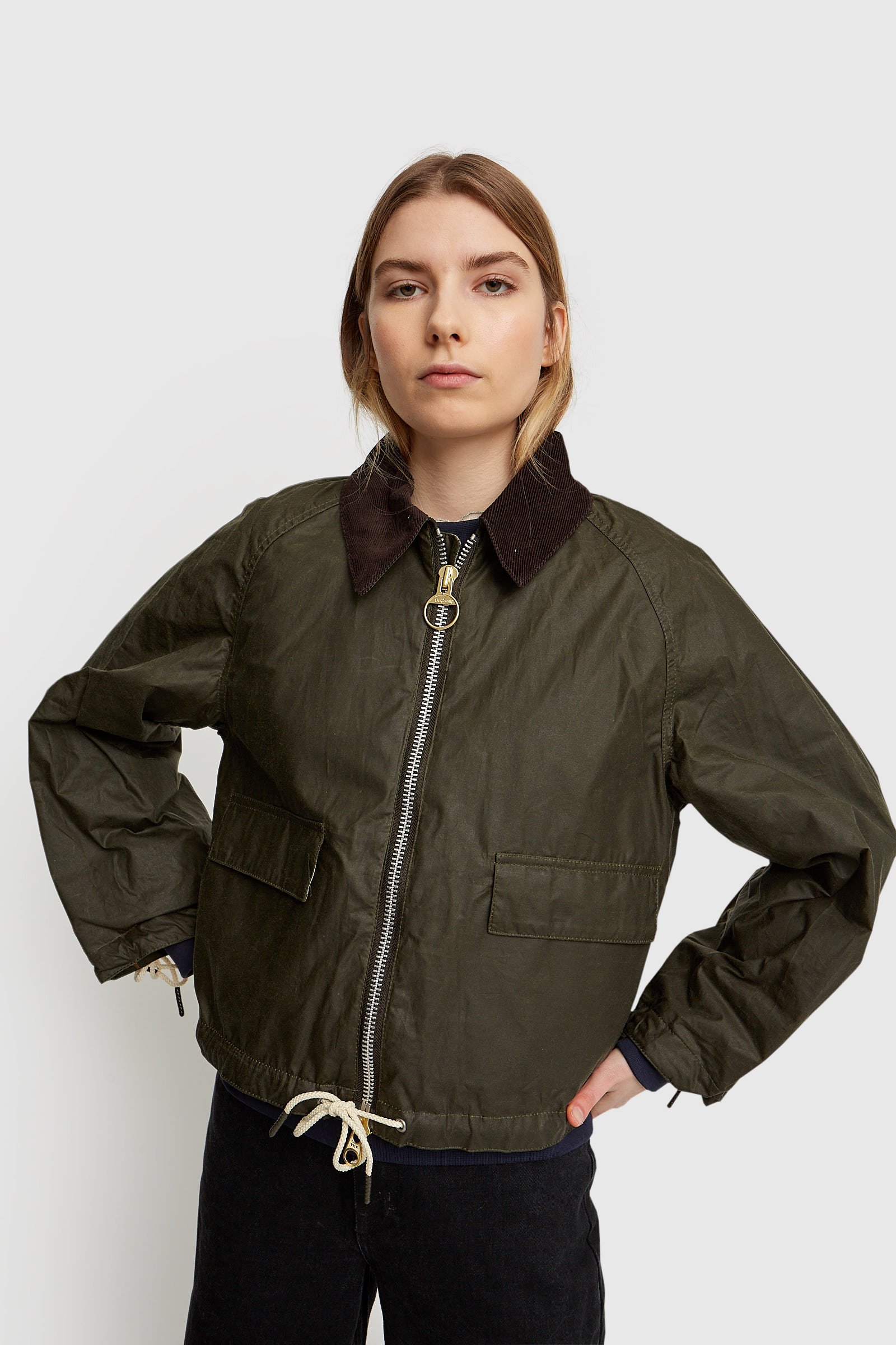 barbour cropped jacket