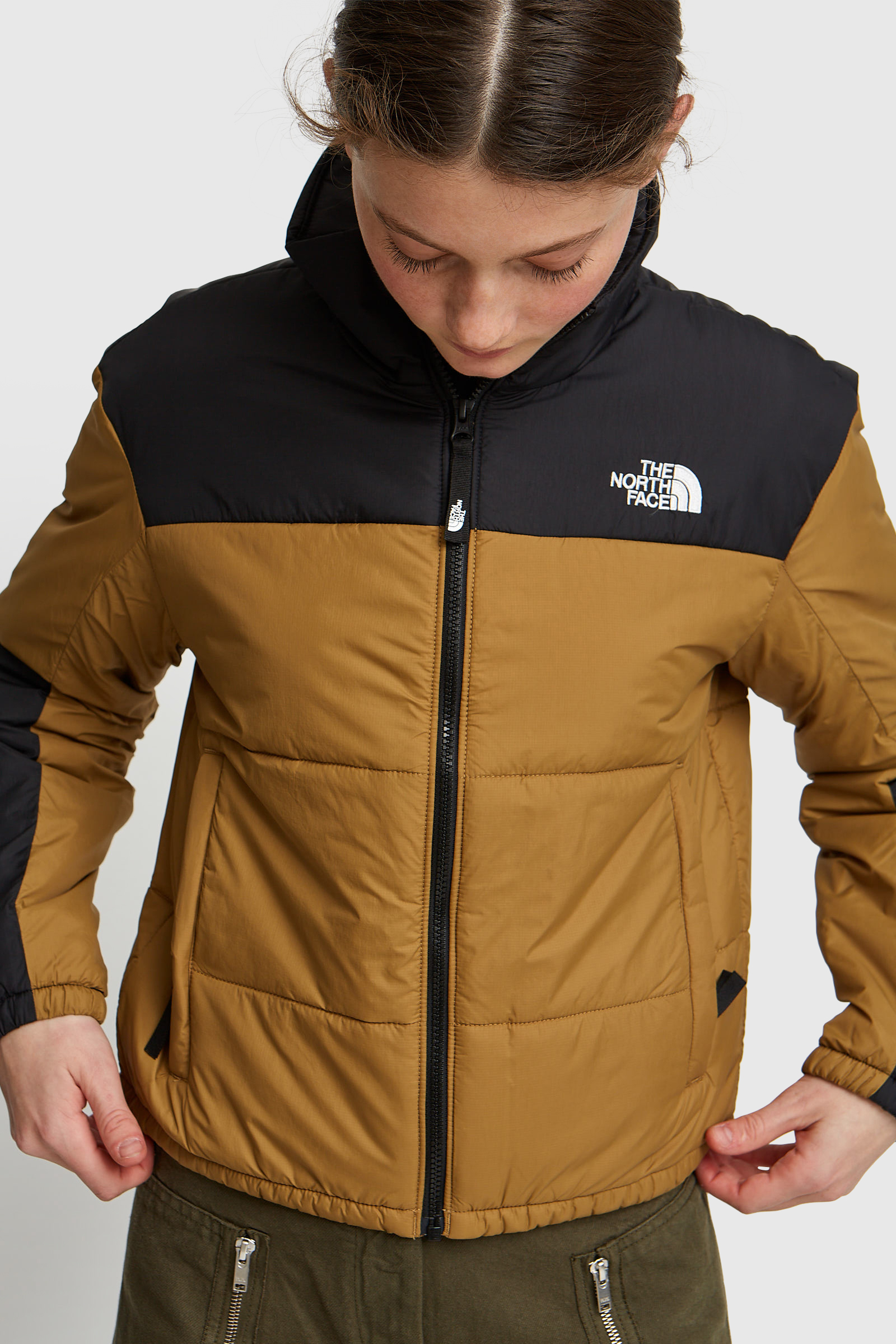 The North Face Gosei Puffer Jacket In Khaki And Black Exclusive To ASOS ...