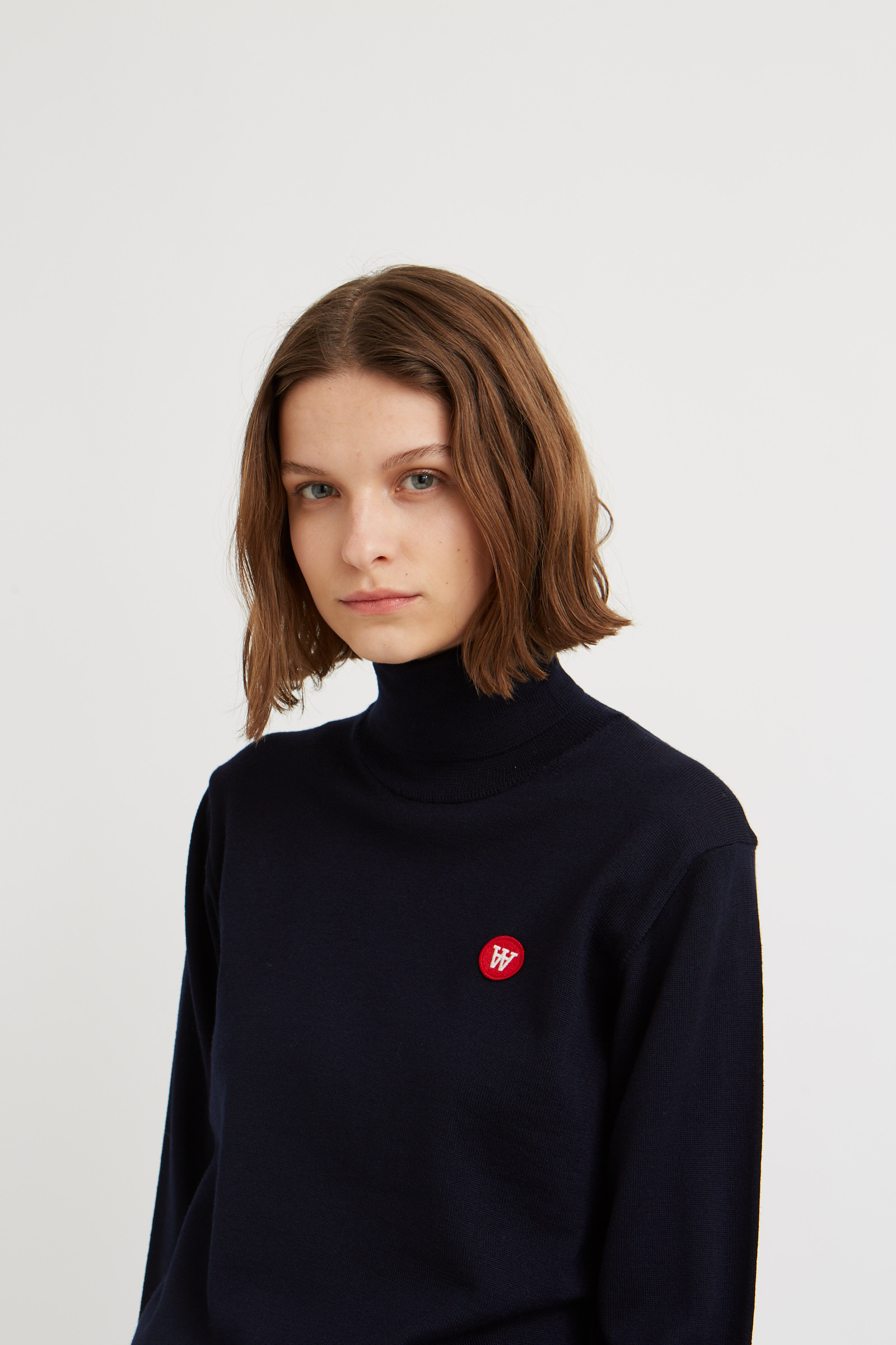 Double A by Wood Wood Bea turtleneck Navy | WoodWood.com