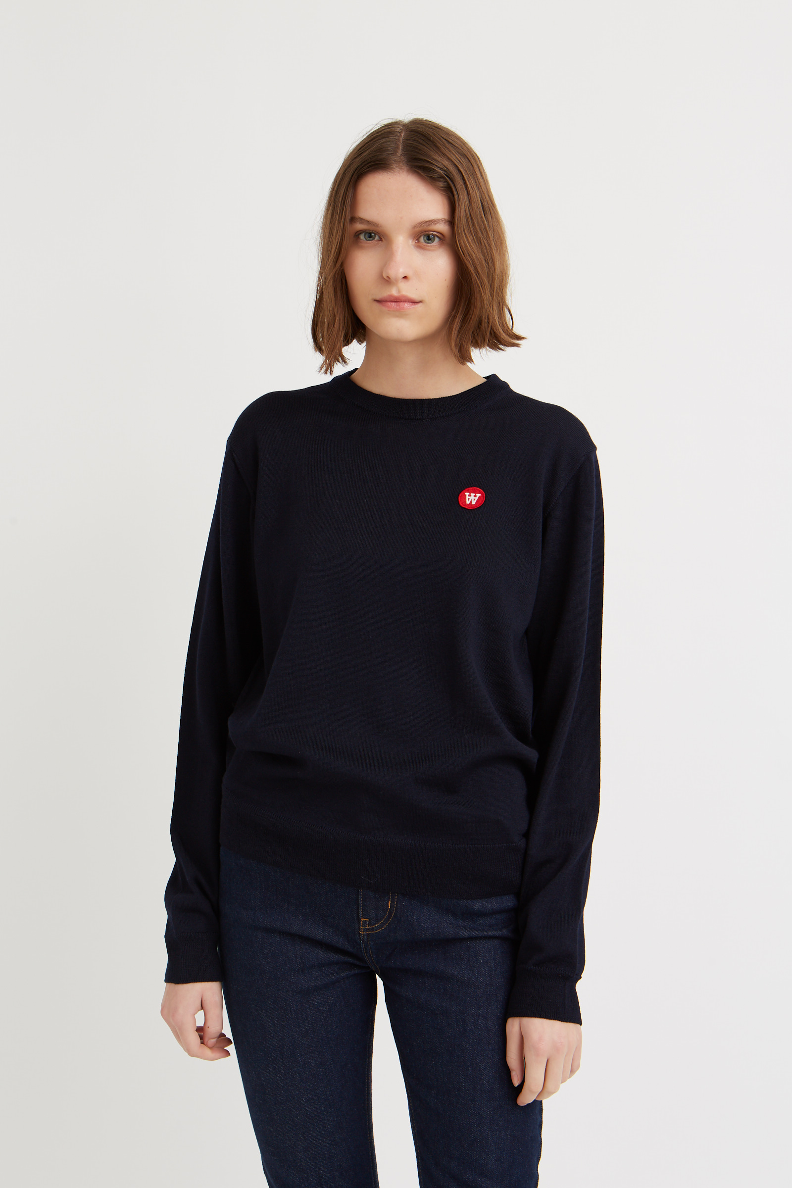 Double A by Wood Wood Lyn crewneck Navy | WoodWood.com