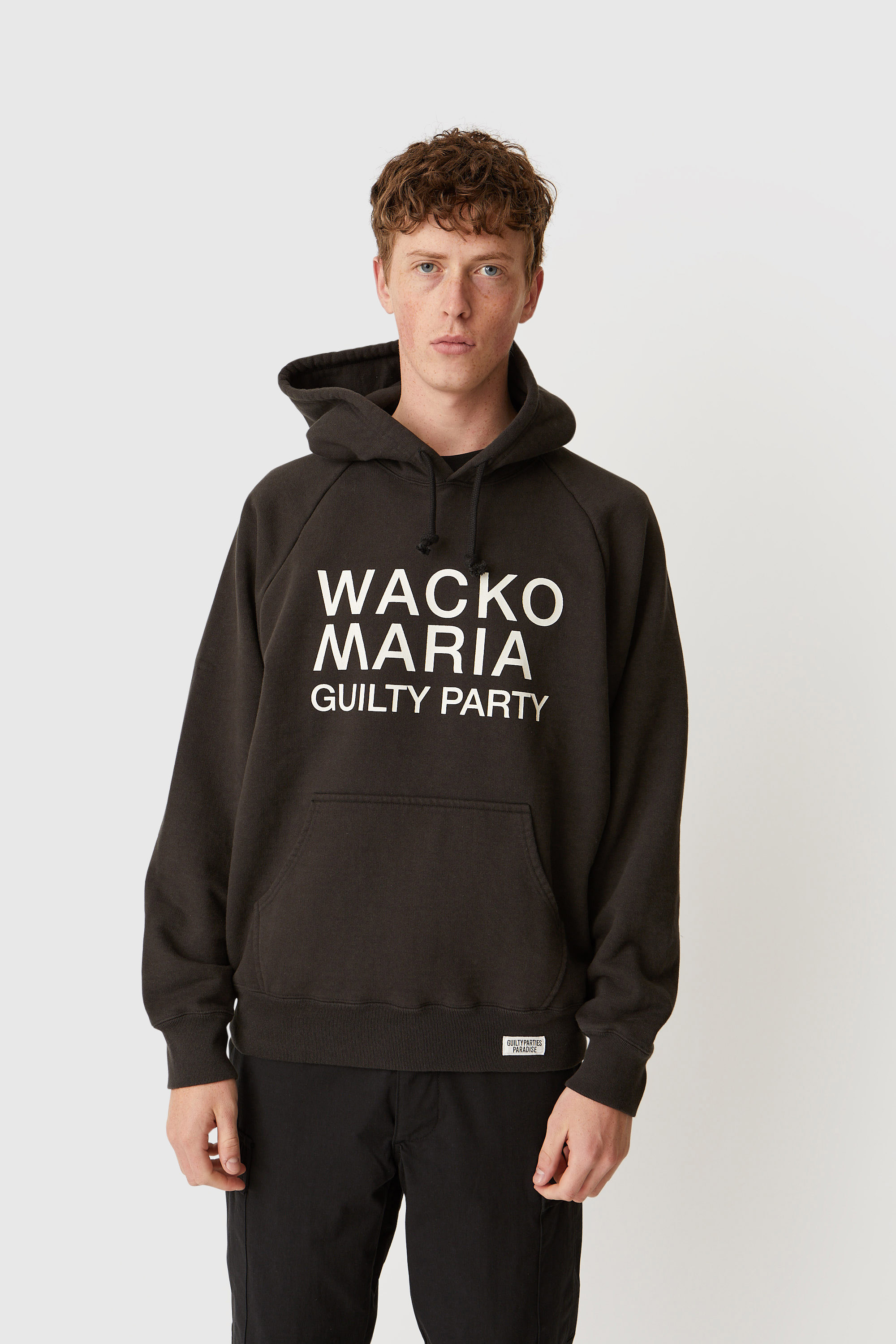 WACKO MARIA Washed Sweat Shirt (Type-2) Black | WoodWood.com