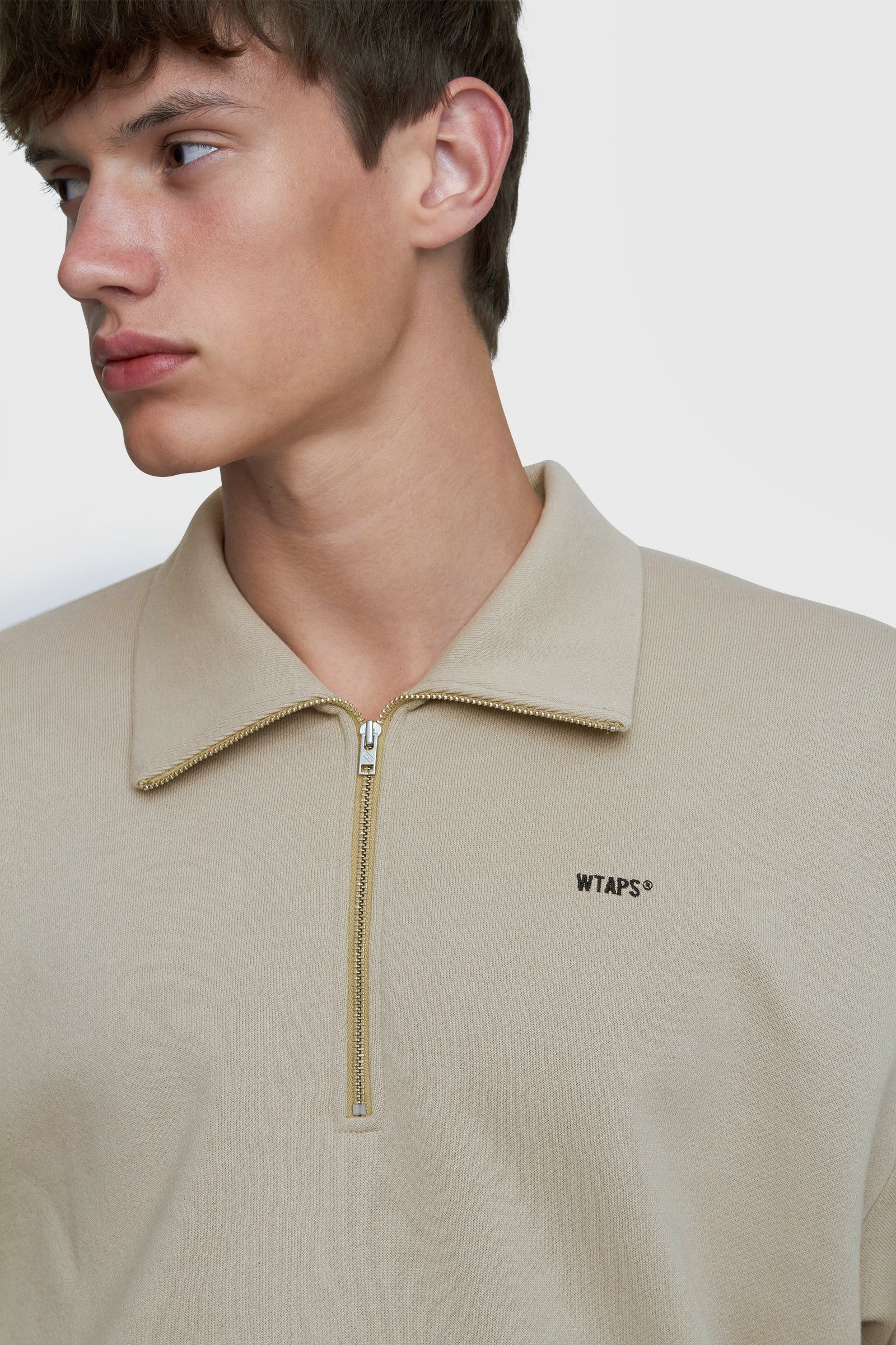 WTAPS Polo LS / Shirt Beige | WoodWood.com
