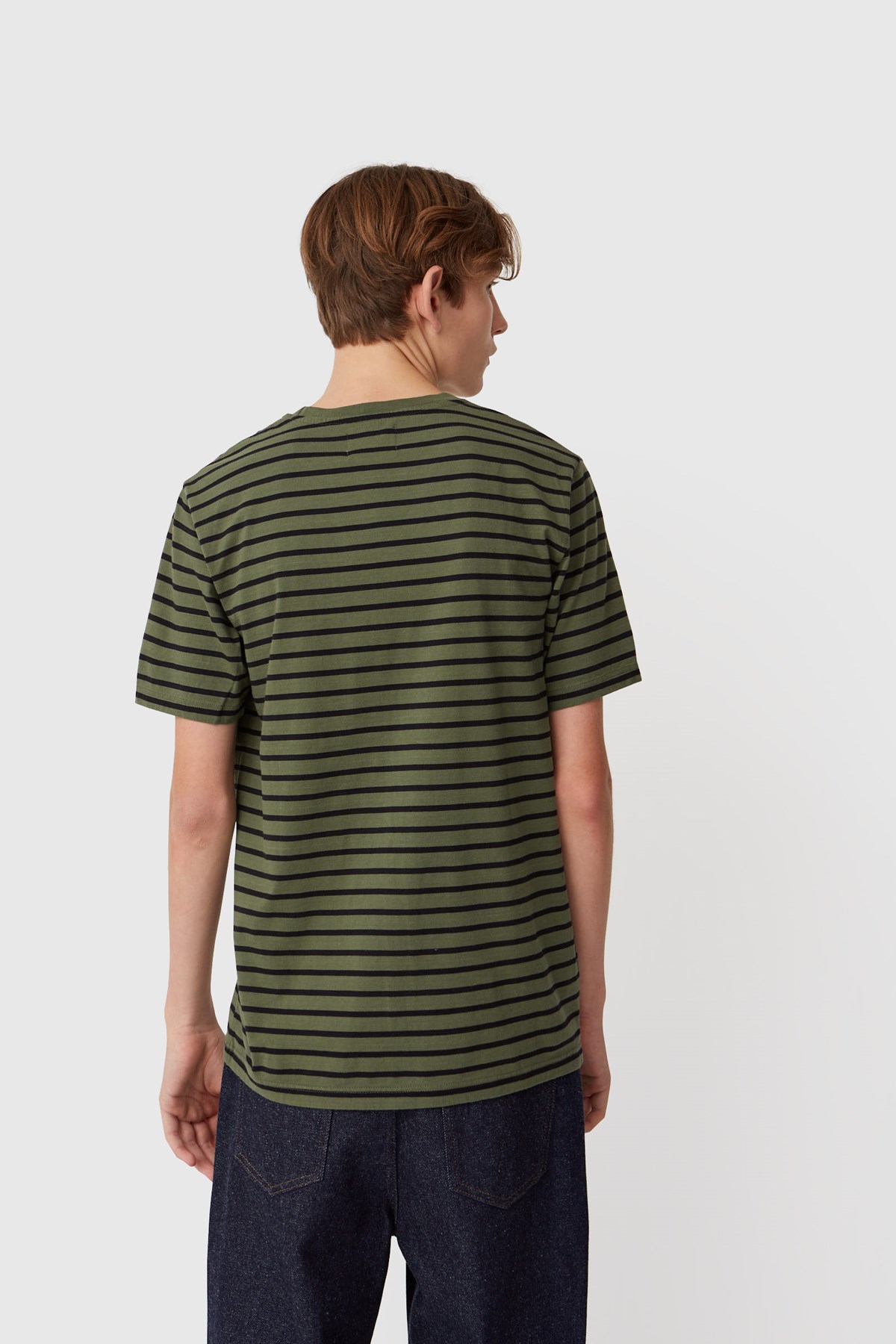 Double A by Wood Wood Ace T-shirt Army/black stripes | WoodWood.com